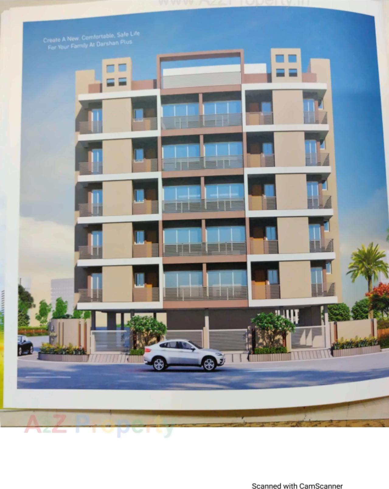 3D Elevation of real estate project Darshan Plus located at Raiya, Rajkot, Gujarat