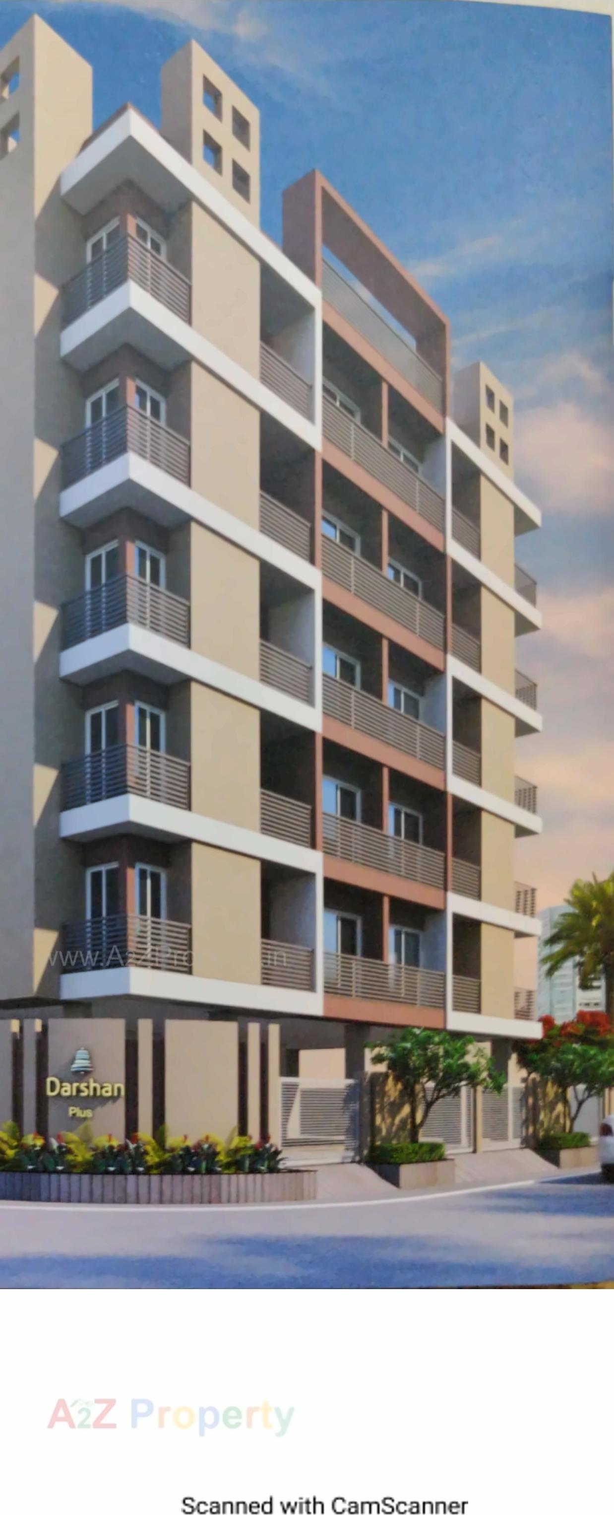 3D Elevation of real estate project Darshan Plus located at Raiya, Rajkot, Gujarat