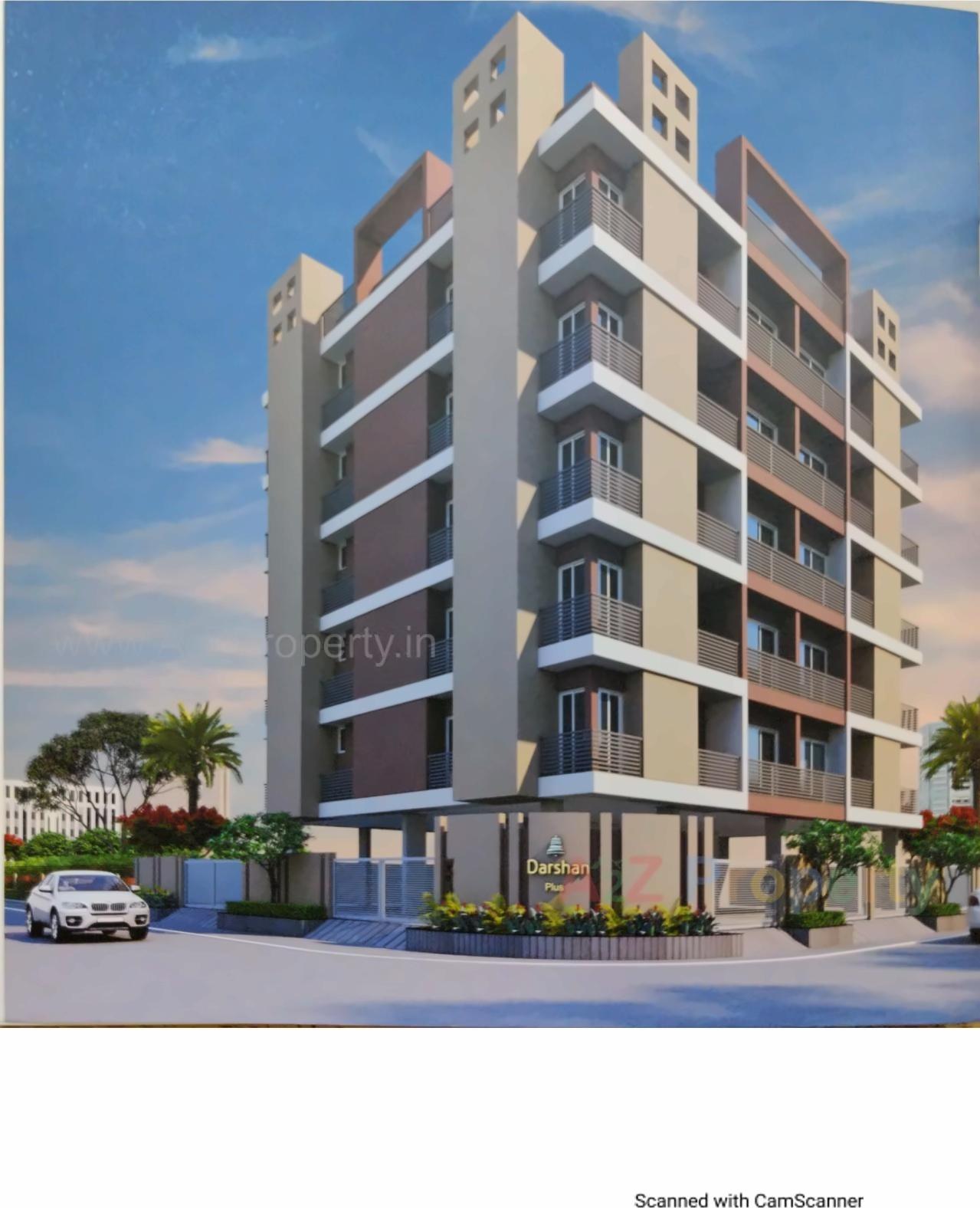 3D Elevation of real estate project Darshan Plus located at Raiya, Rajkot, Gujarat