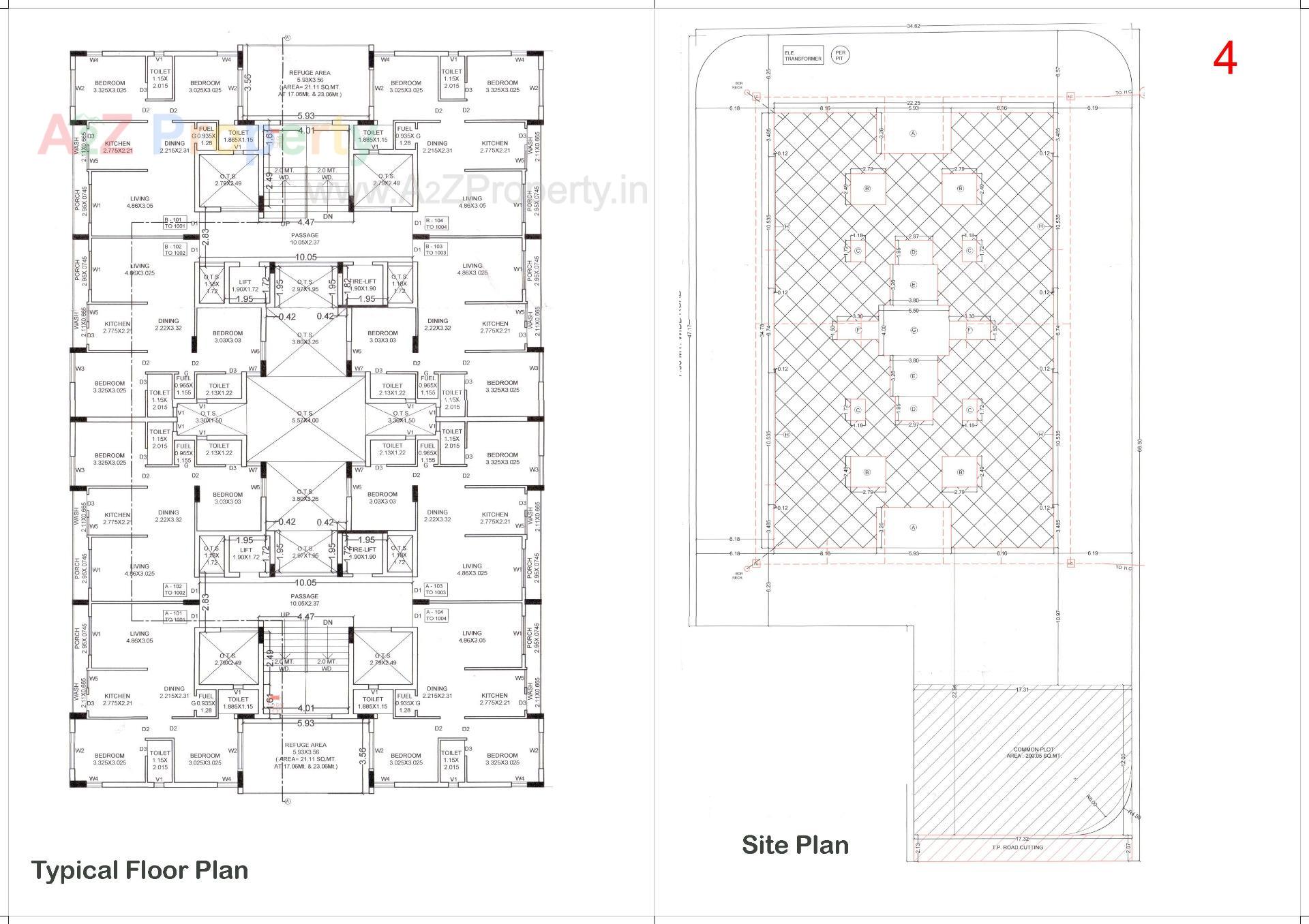 Layout of real estate project Darshan Srushti located at Raiya, Rajkot, Gujarat