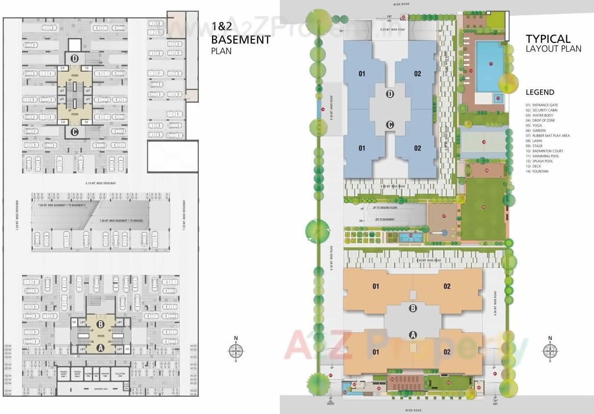 Layout of real estate project Decora Madhuban located at Nana-mava, Rajkot, Gujarat