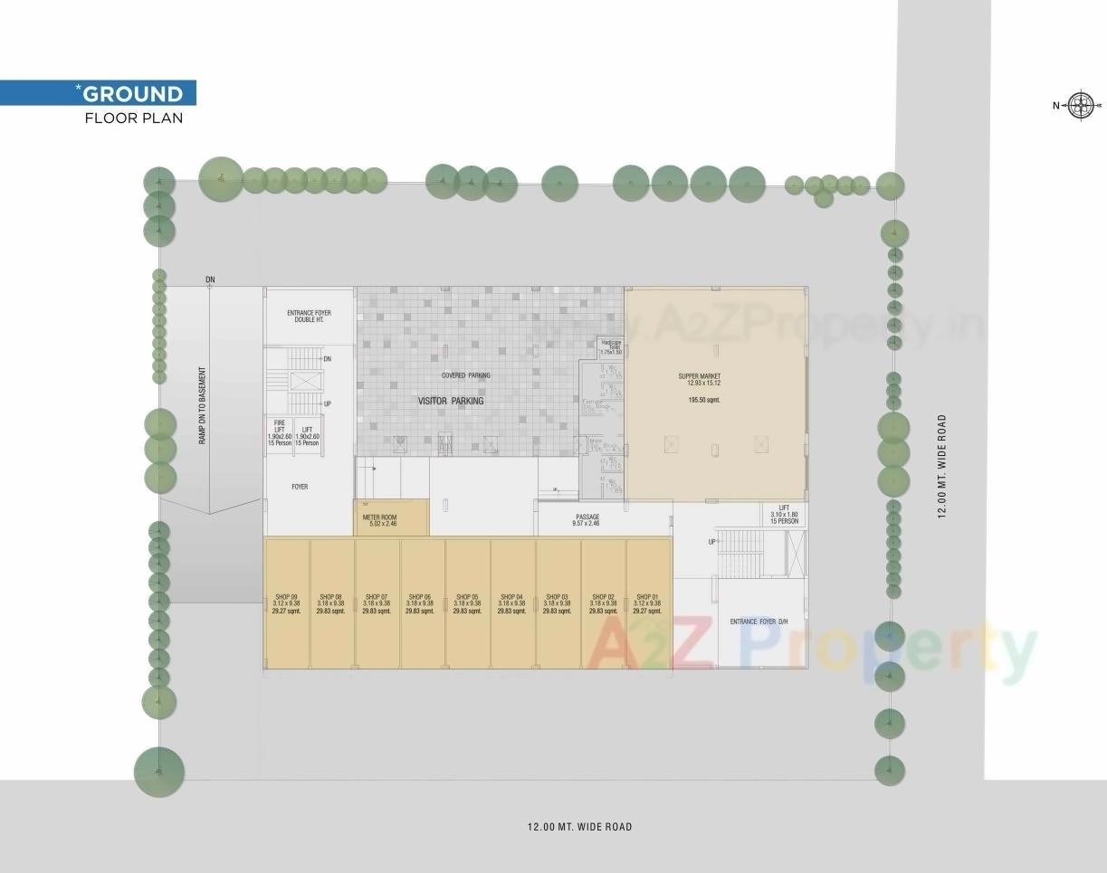 Layout of real estate project Decora World located at Munjka, Rajkot, Gujarat