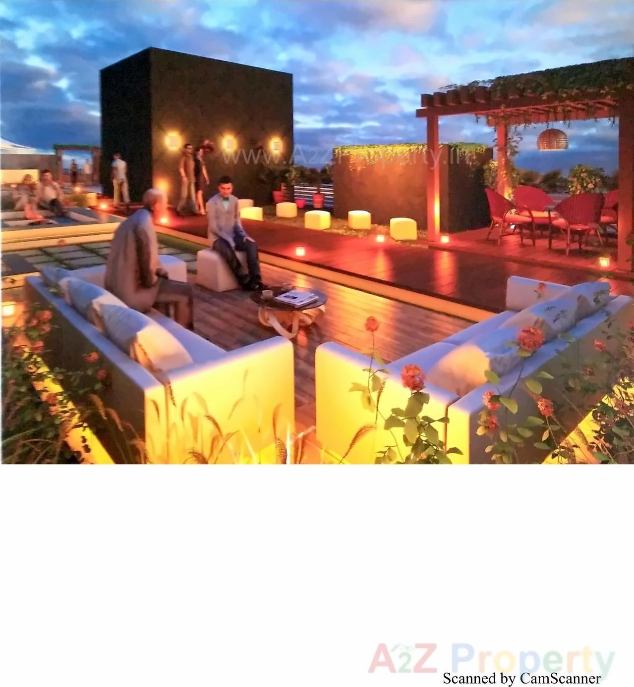 3D Elevation of real estate project Devaangan located at Rajkot, Rajkot, Gujarat