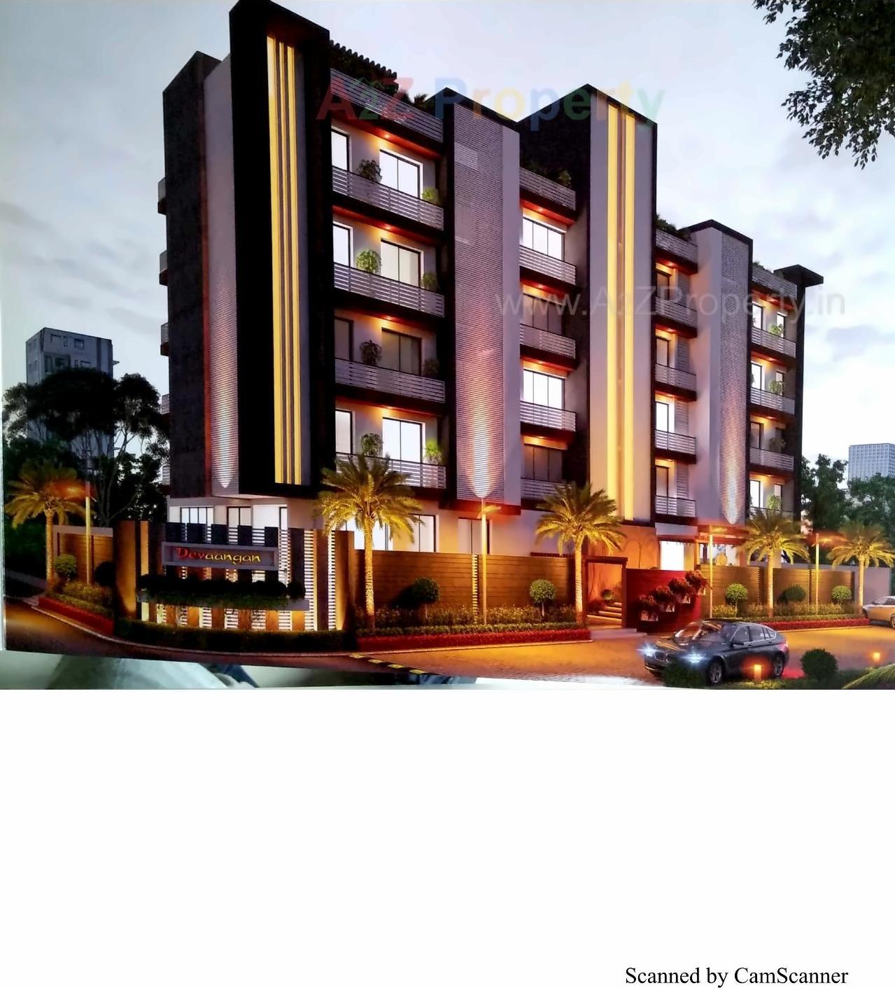 3D Elevation of real estate project Devaangan located at Rajkot, Rajkot, Gujarat