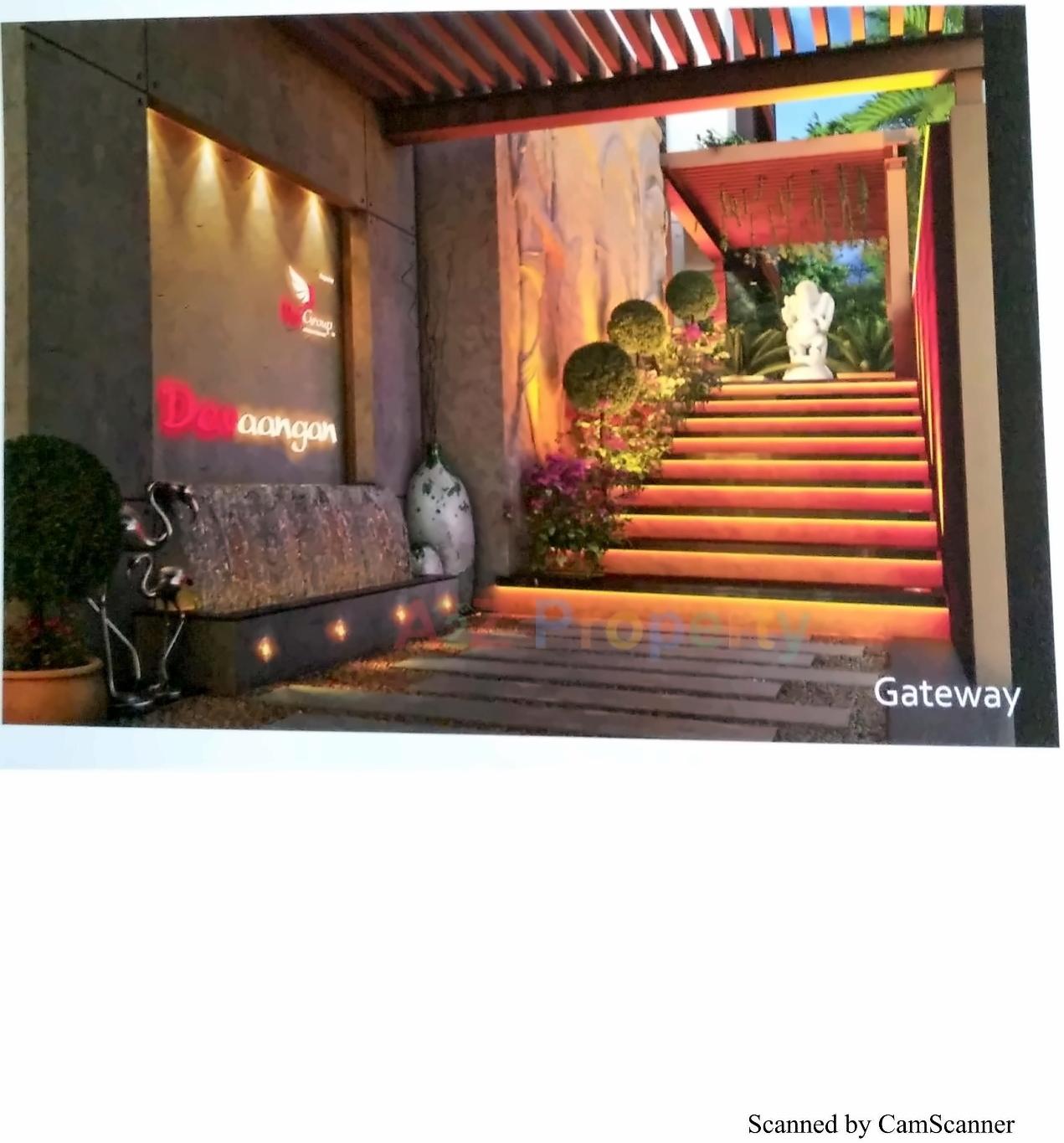 3D Elevation of real estate project Devaangan located at Rajkot, Rajkot, Gujarat