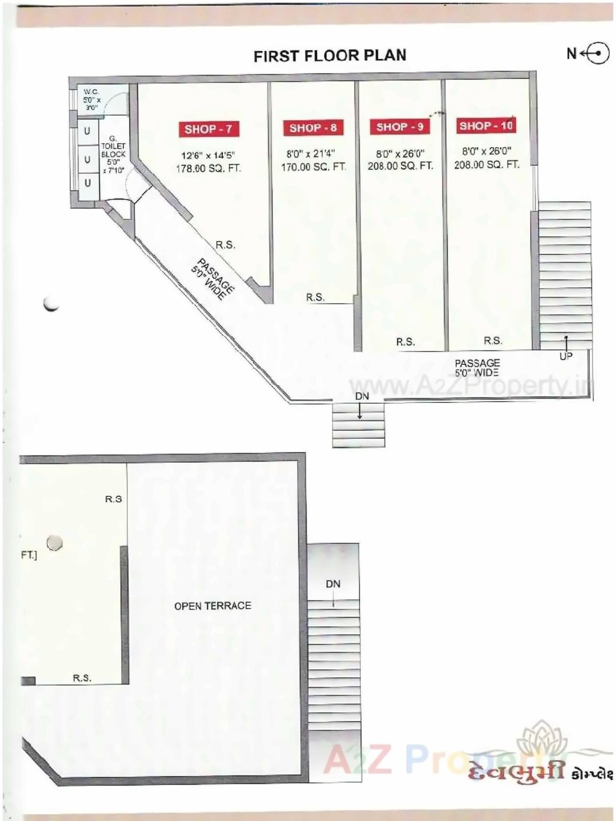 Layout of real estate project Devbhumi Complex located at Rajkot, Rajkot, Gujarat
