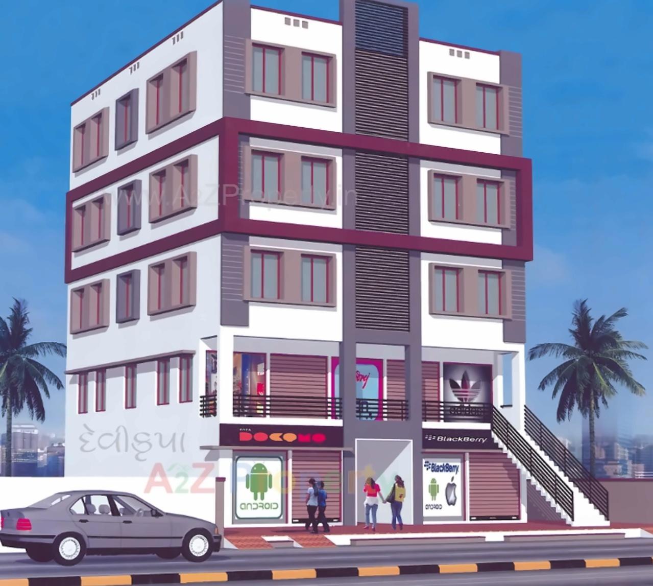 3D Elevation of real estate project Devi Krupa located at Raiya, Rajkot, Gujarat