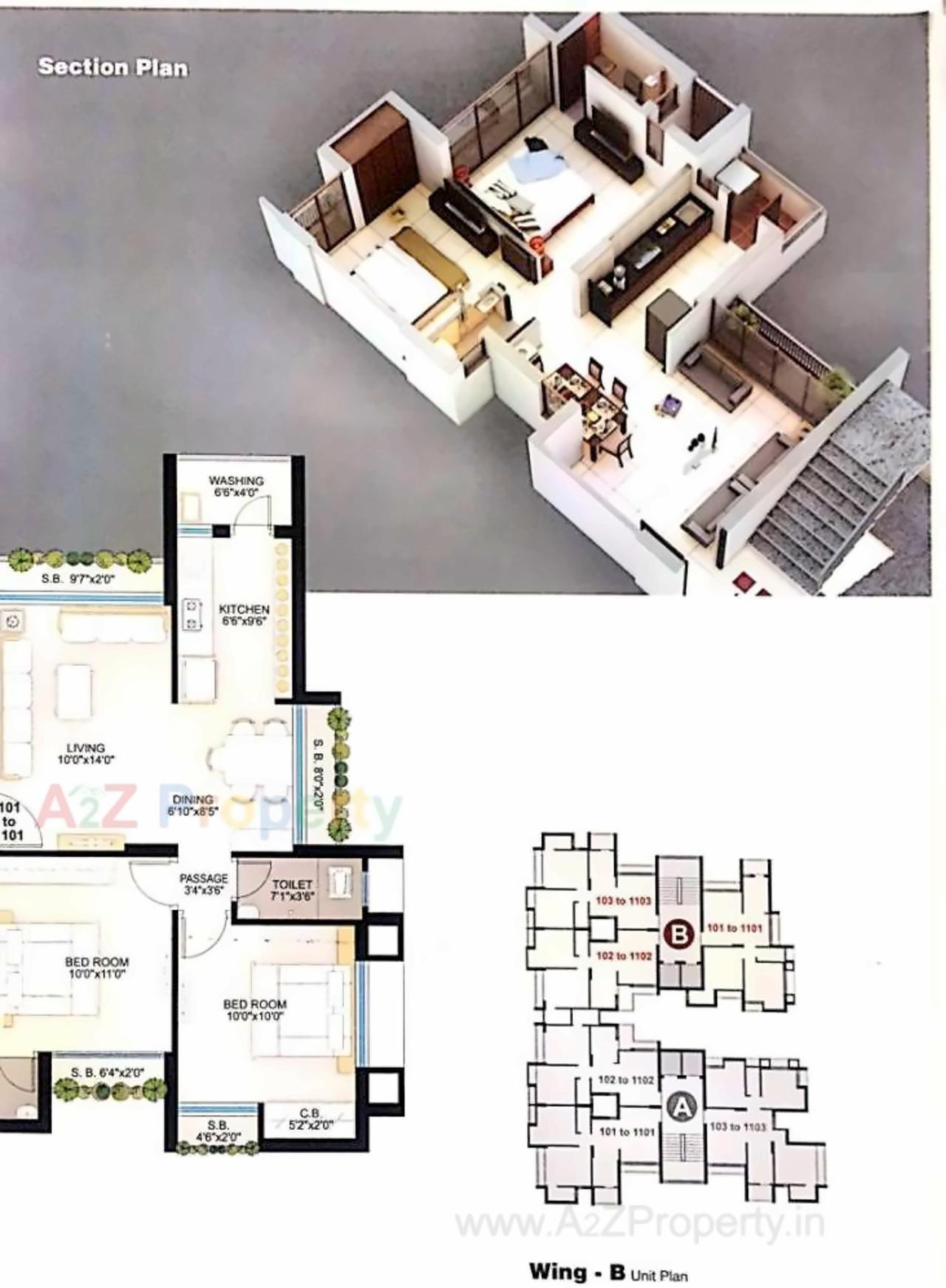 Layout of real estate project Dhananjay Paradise located at Mavdi, Rajkot, Gujarat