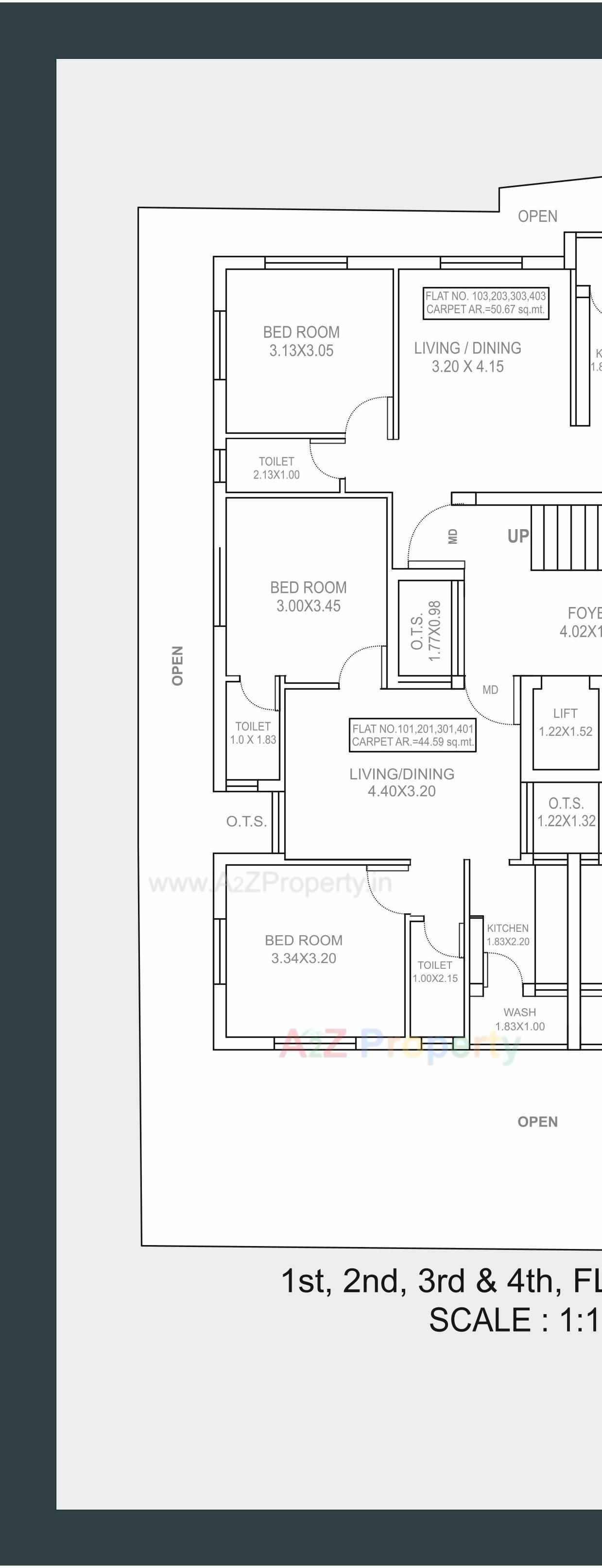 Layout of real estate project Dharm Nandan Apartment located at Rajkot, Rajkot, Gujarat