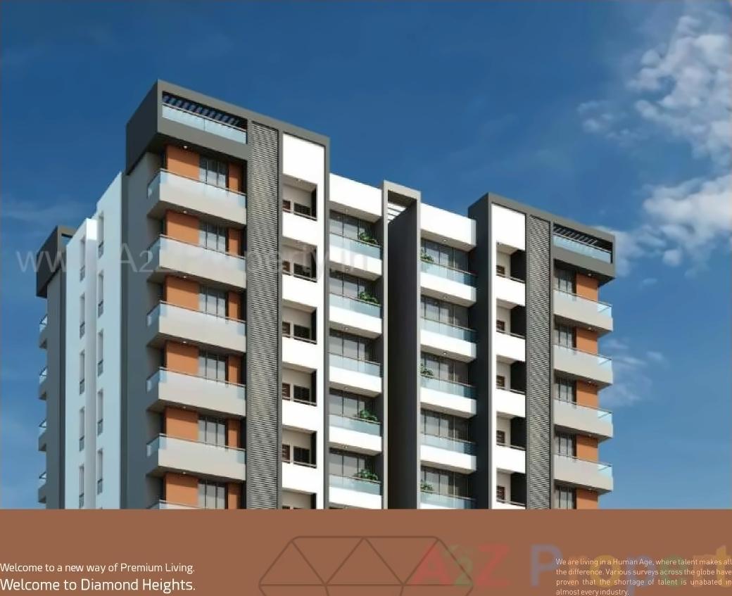 3D Elevation of real estate project Diamond Heights located at Raiya, Rajkot, Gujarat