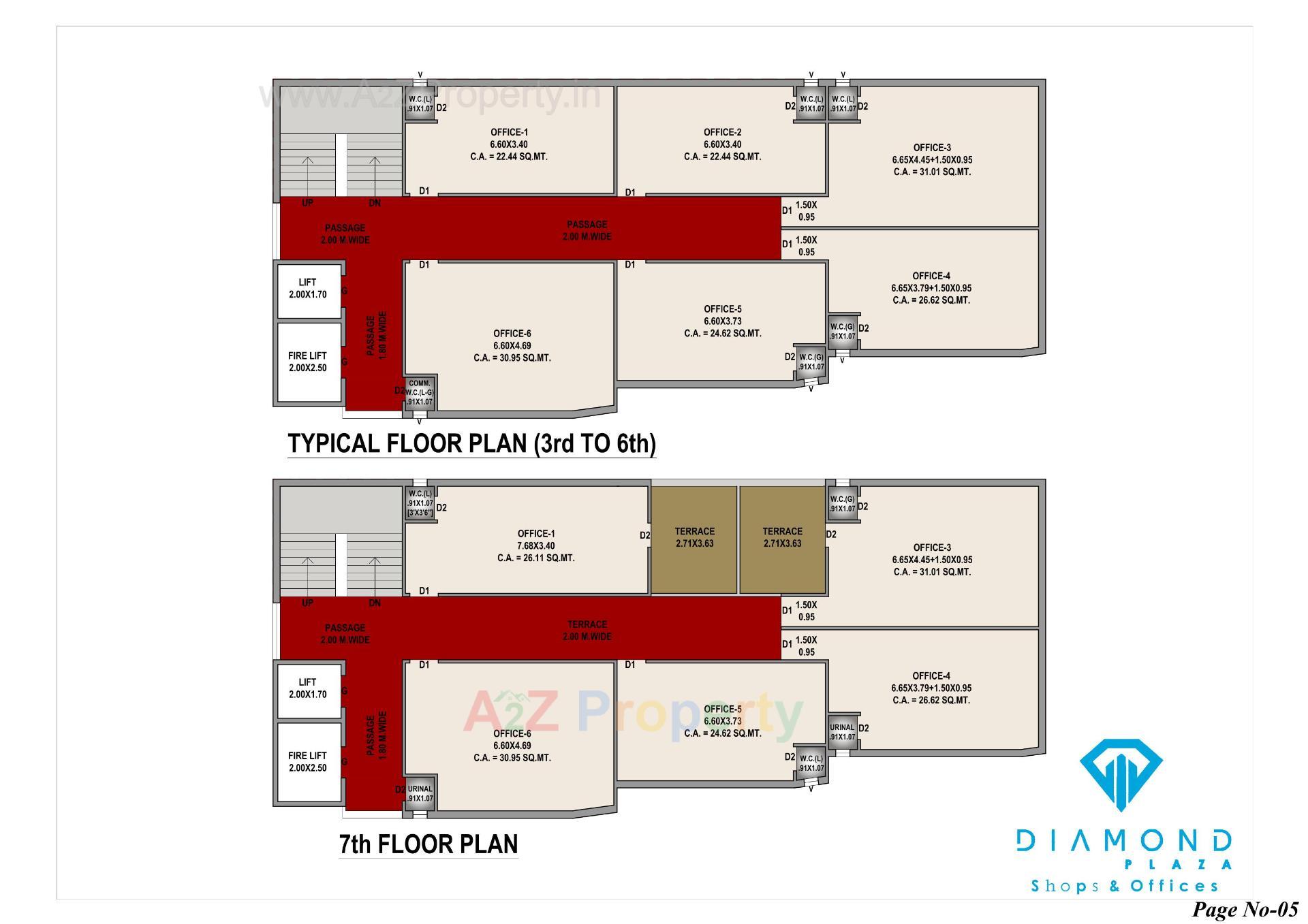 Layout of real estate project Diamond Plaza located at Mota-mava, Rajkot, Gujarat