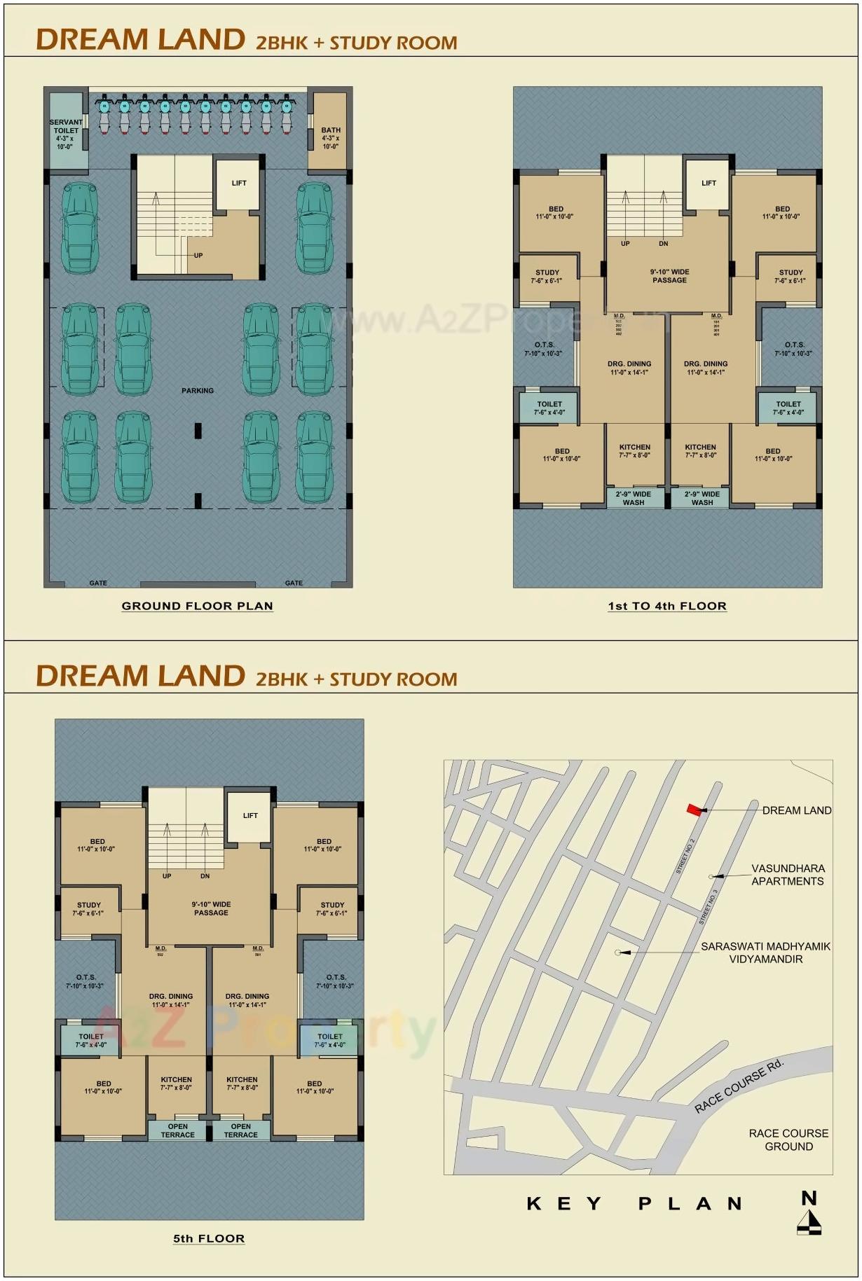 Layout of real estate project Dream Land located at Rajkot, Rajkot, Gujarat
