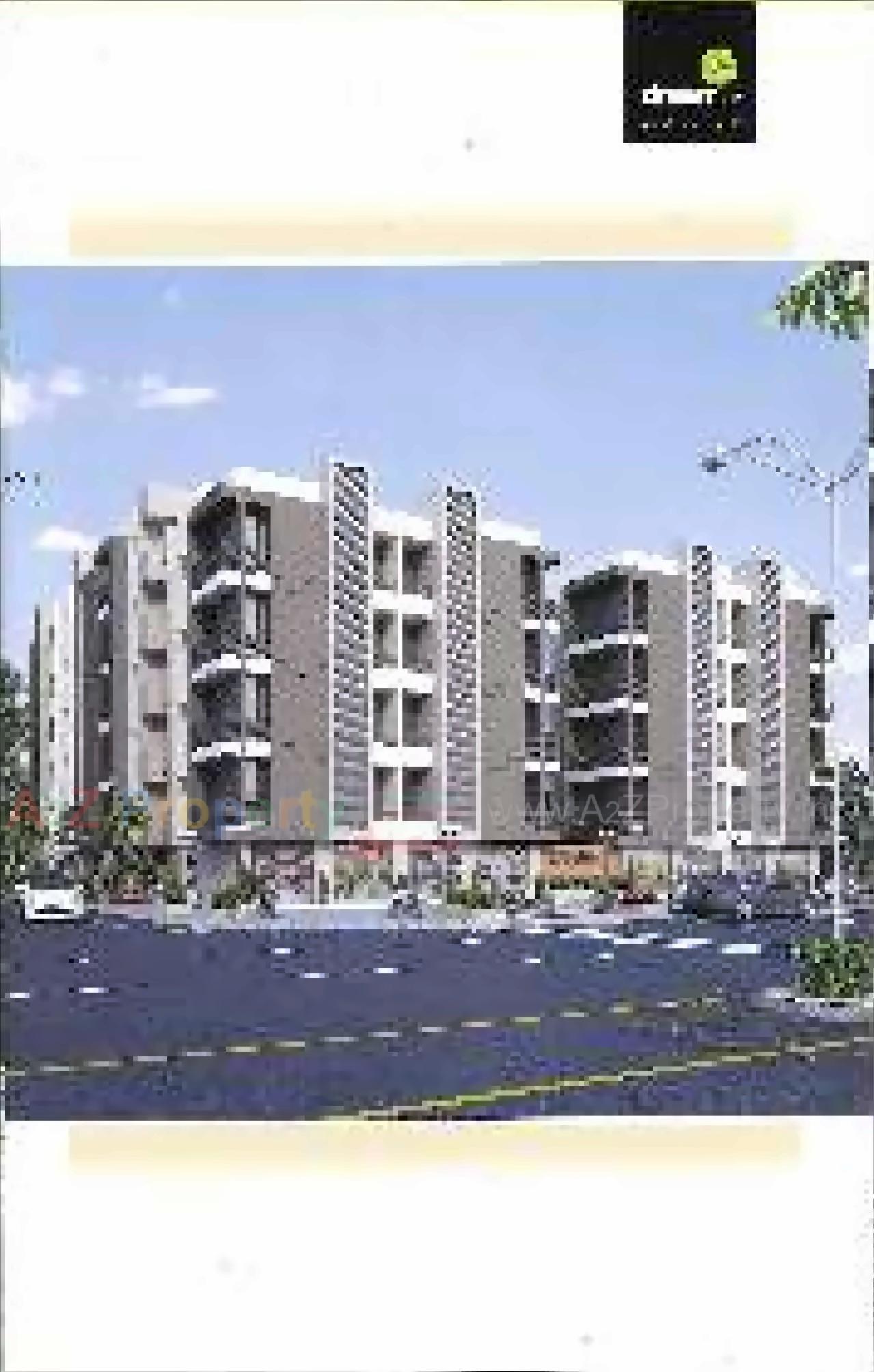 3D Elevation of real estate project Dream Ville (unit G H I) located at Madhapar, Rajkot, Gujarat
