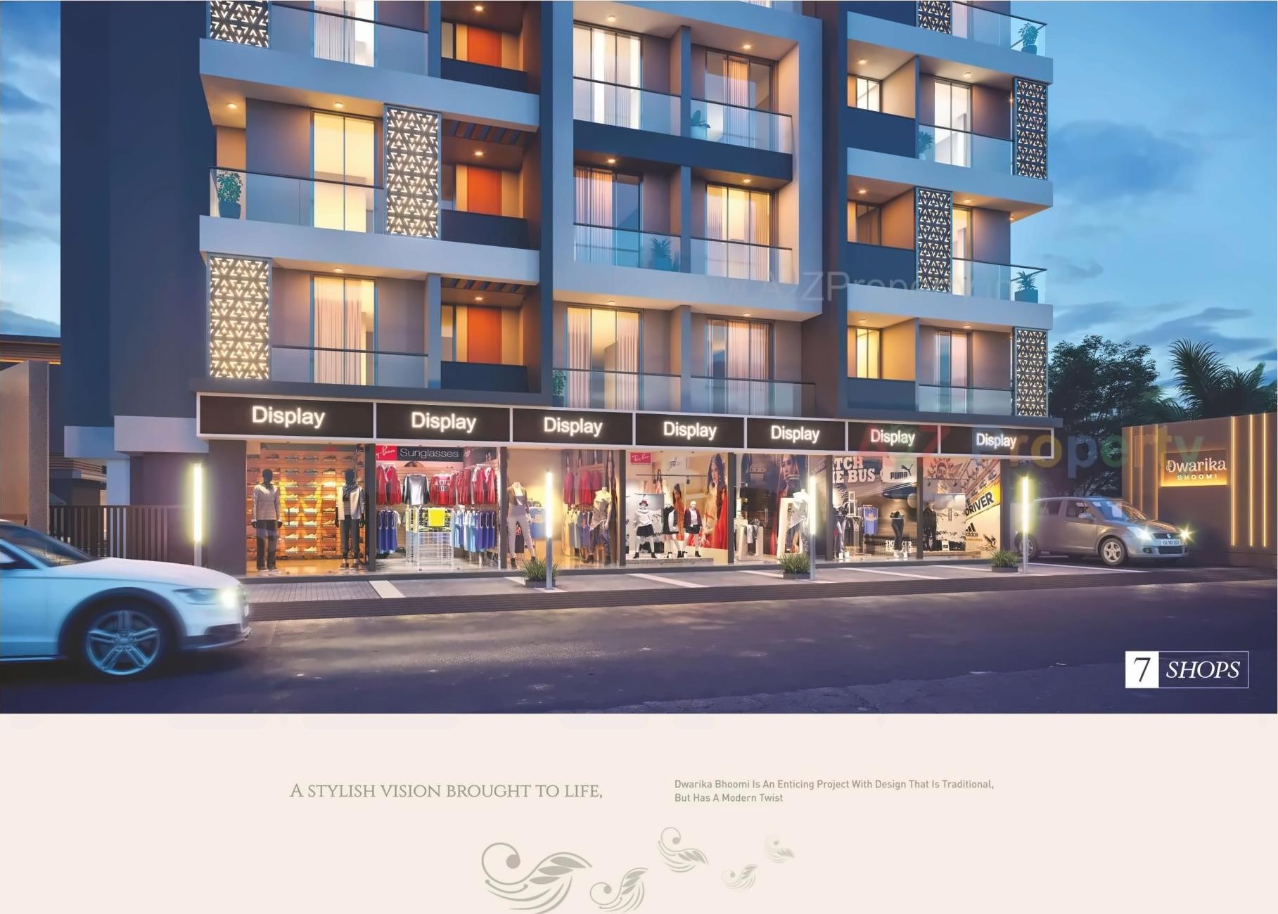 3D Elevation of real estate project Dwarika Bhoomi located at Rajkot, Rajkot, Gujarat