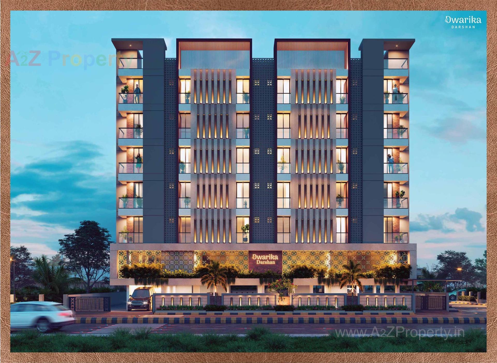 3D Elevation of real estate project Dwarika Darshan located at Rajkot, Rajkot, Gujarat
