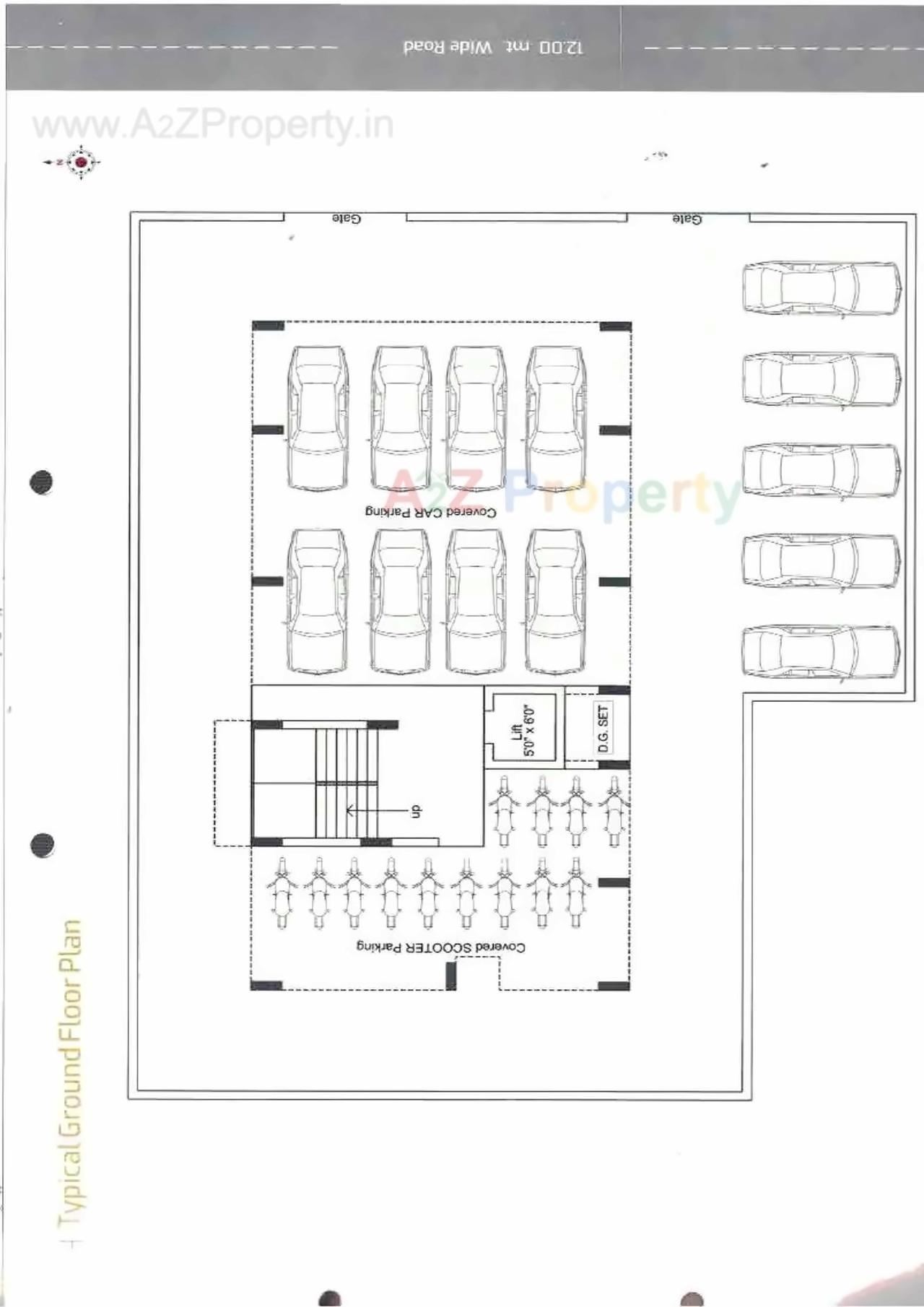 Layout of real estate project Dwarika Heights located at Rajkot, Rajkot, Gujarat