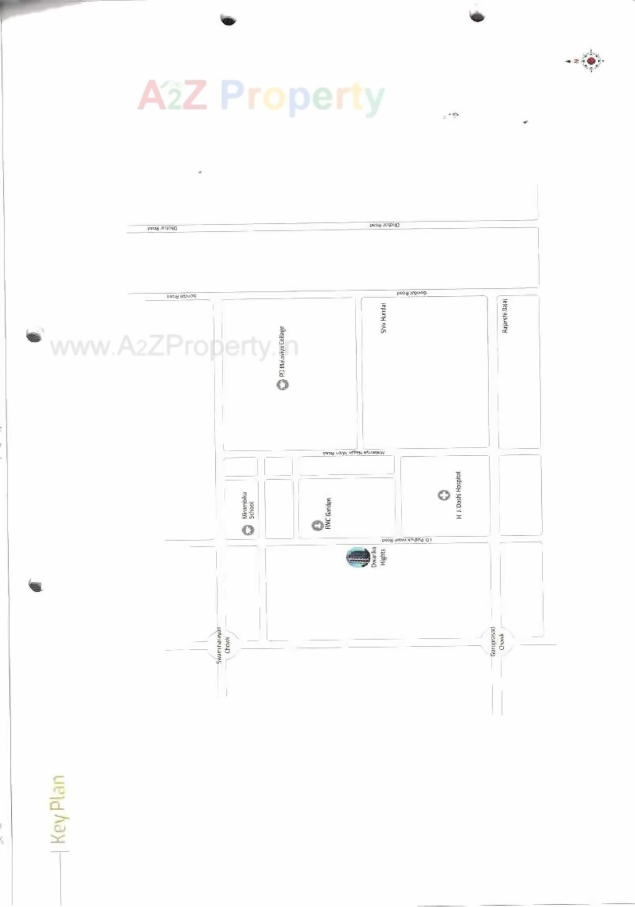 Layout of real estate project Dwarika Heights located at Rajkot, Rajkot, Gujarat