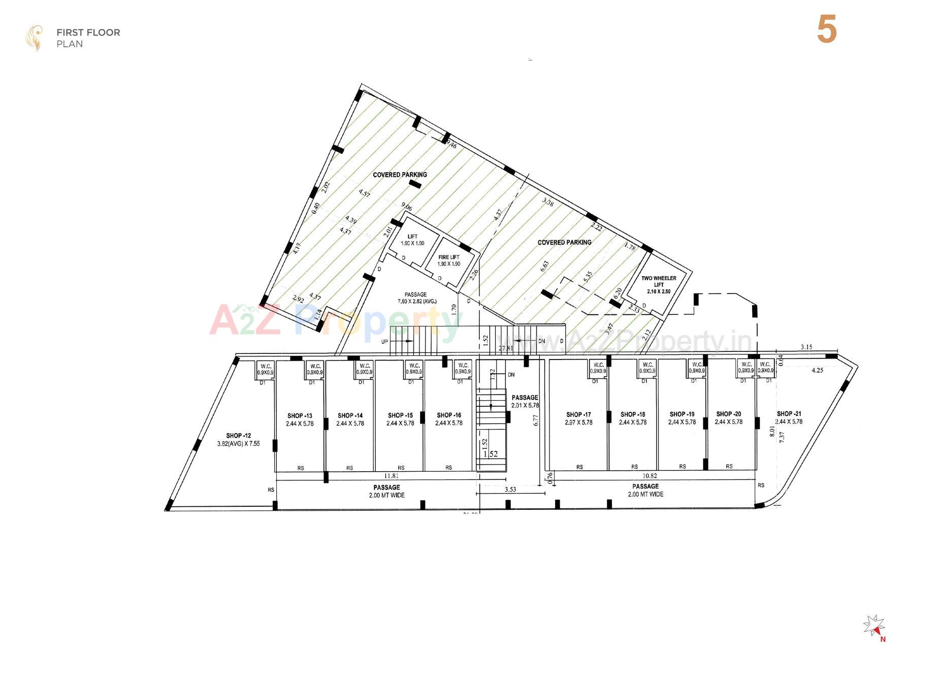 Layout of real estate project Dwarika Hills located at Mavdi, Rajkot, Gujarat