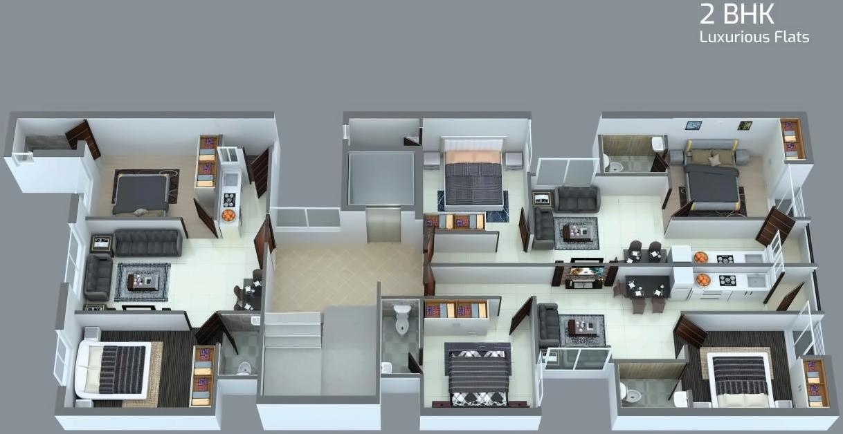 Layout of real estate project Dwarika Onella located at Rajkot, Rajkot, Gujarat