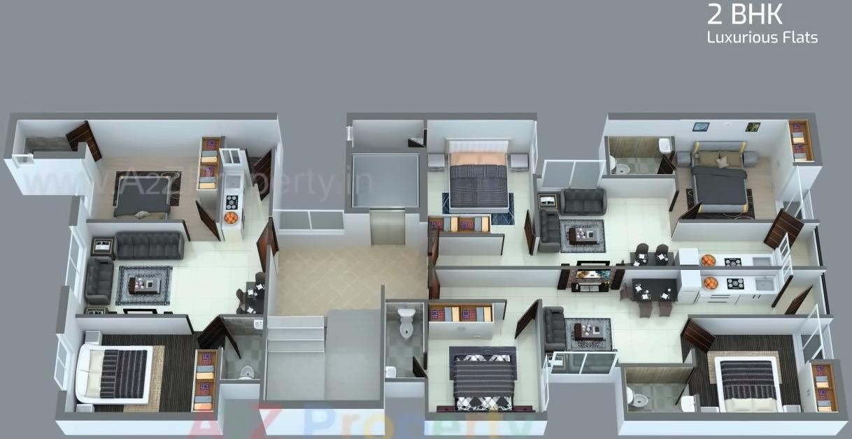 Layout of real estate project Dwarika Onella located at Rajkot, Rajkot, Gujarat