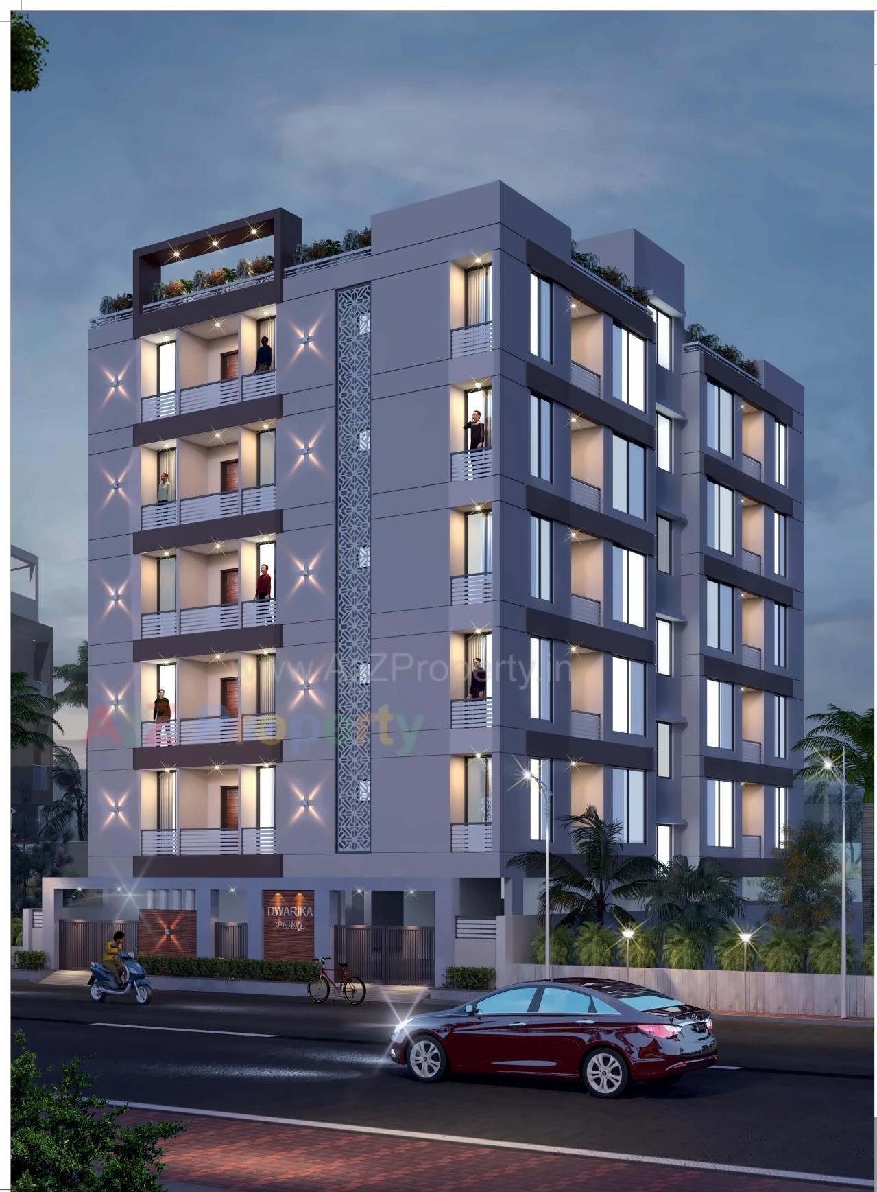 3D Elevation of real estate project Dwarika Pearl located at Rajkot, Rajkot, Gujarat