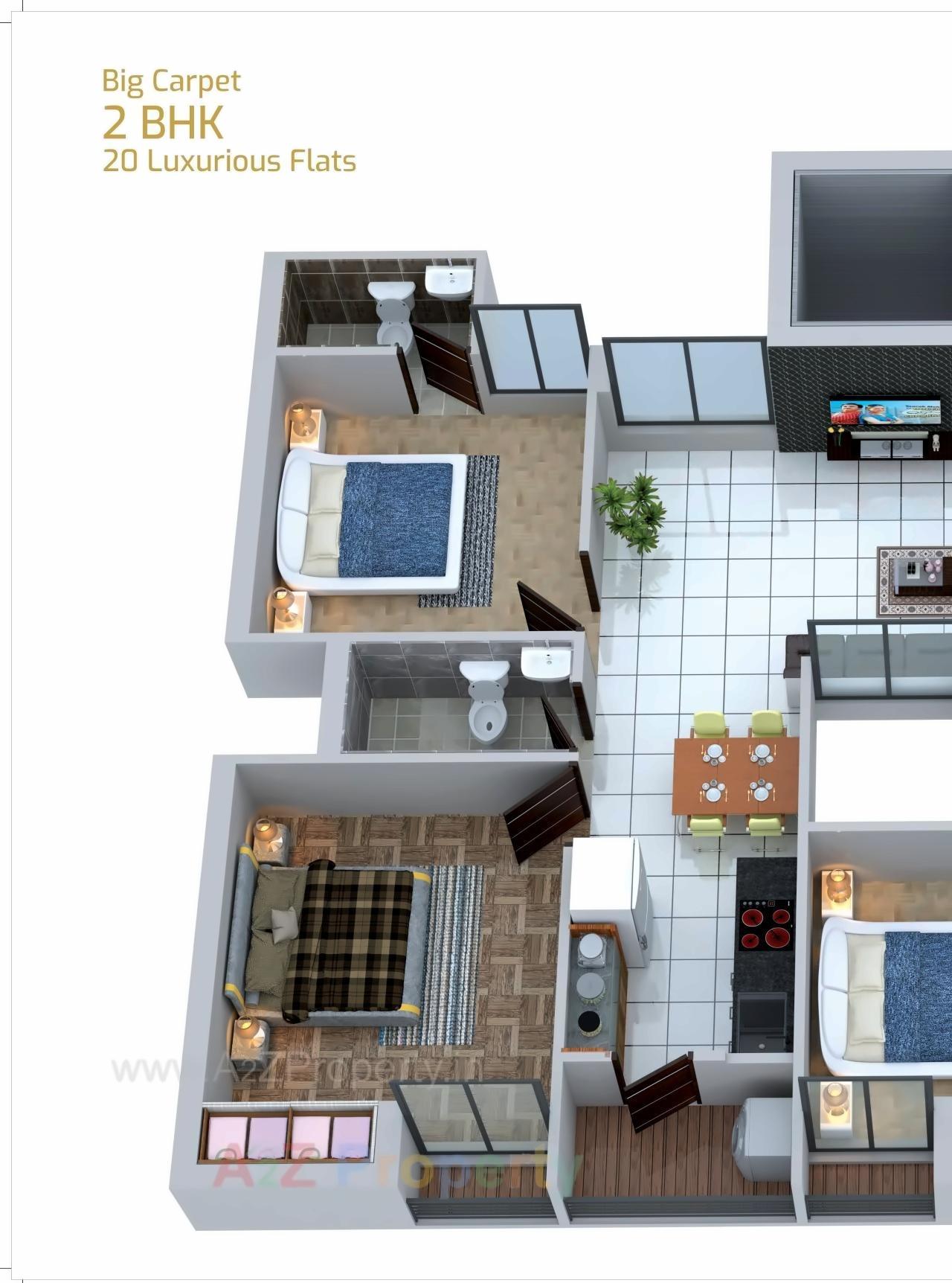 Layout of real estate project Dwarika Pearl located at Rajkot, Rajkot, Gujarat