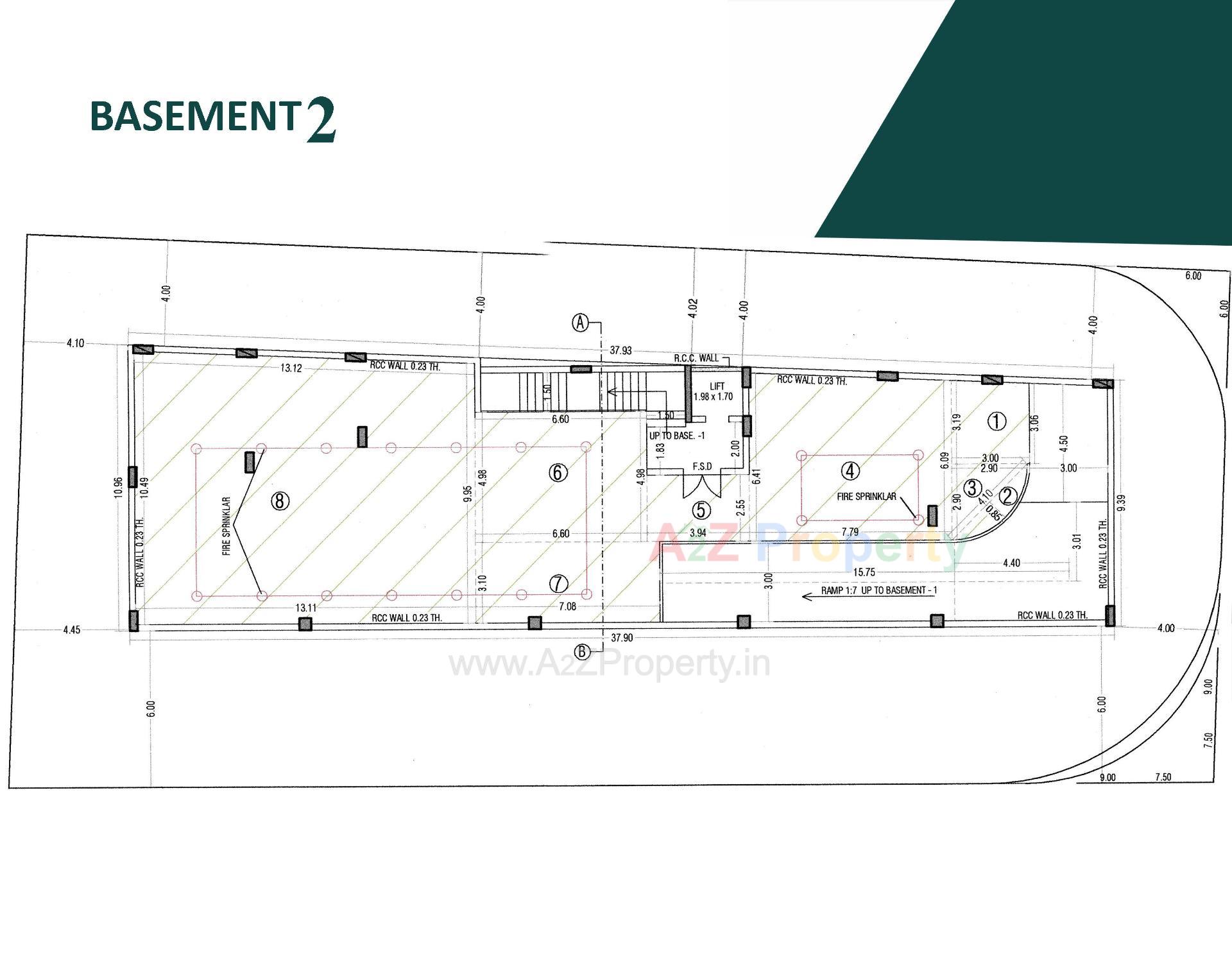 Layout of real estate project Dwarika Pride located at Raiya, Rajkot, Gujarat