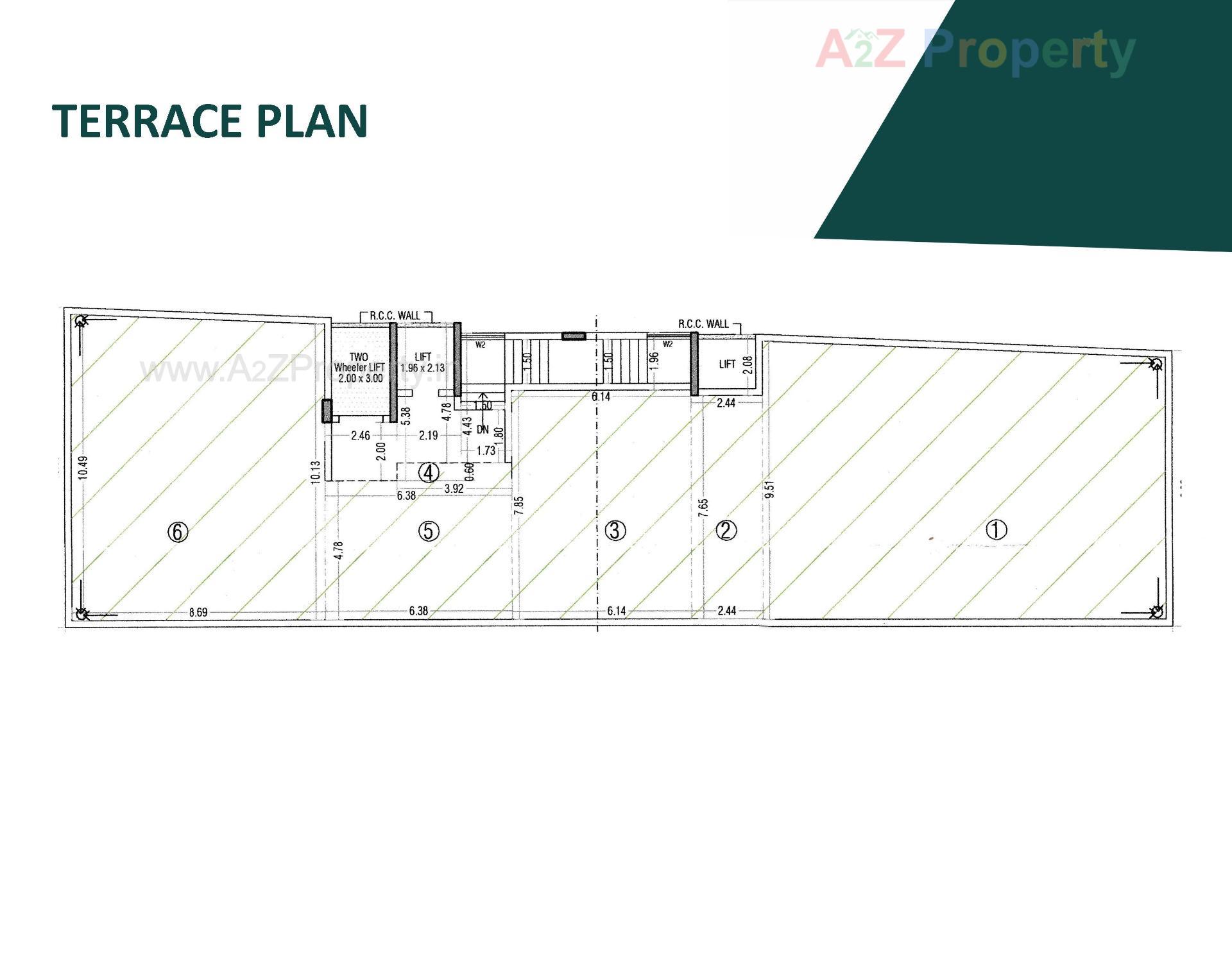 Layout of real estate project Dwarika Pride located at Raiya, Rajkot, Gujarat