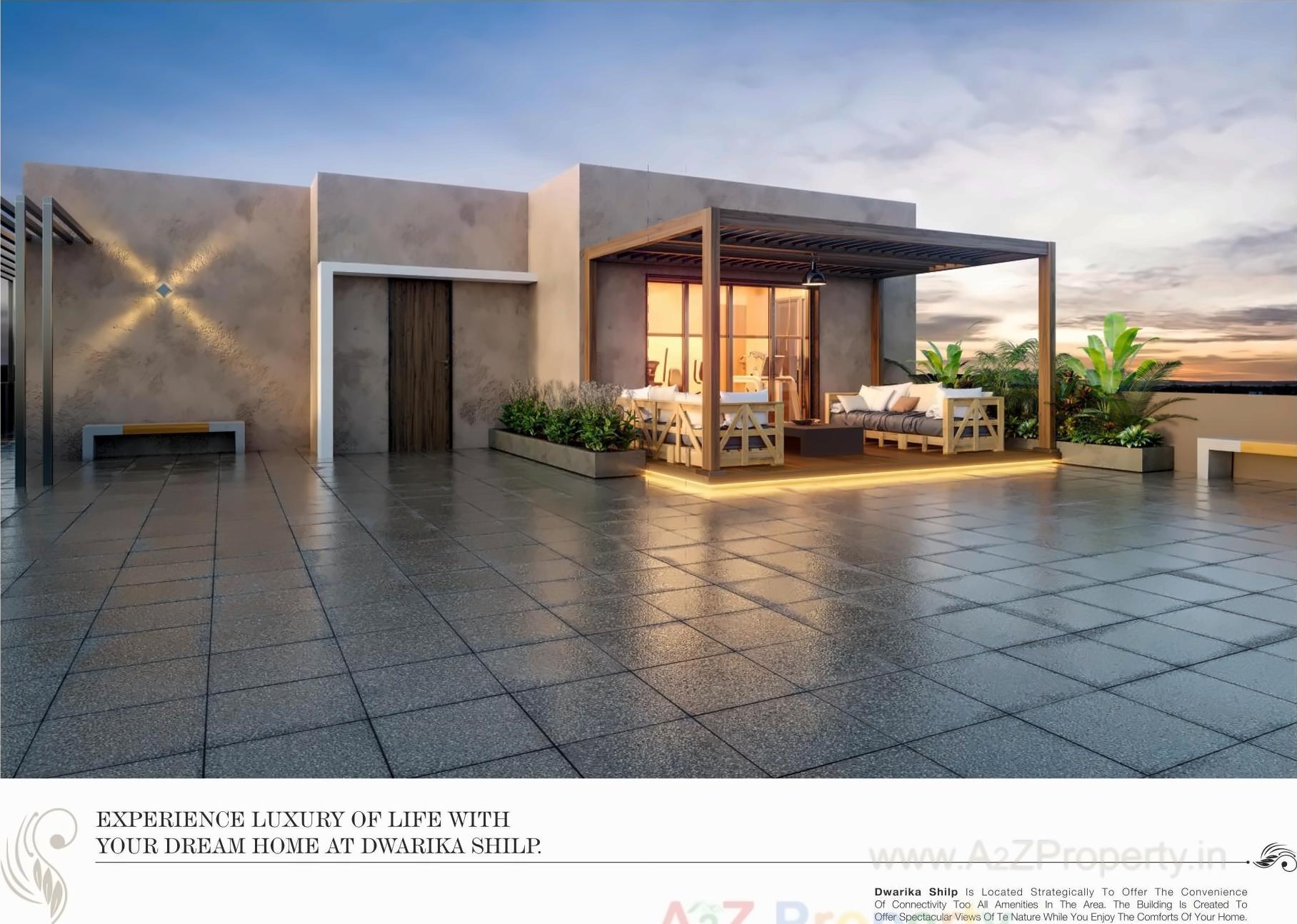 3D Elevation of real estate project Dwarika Shilp located at Rajkot, Rajkot, Gujarat