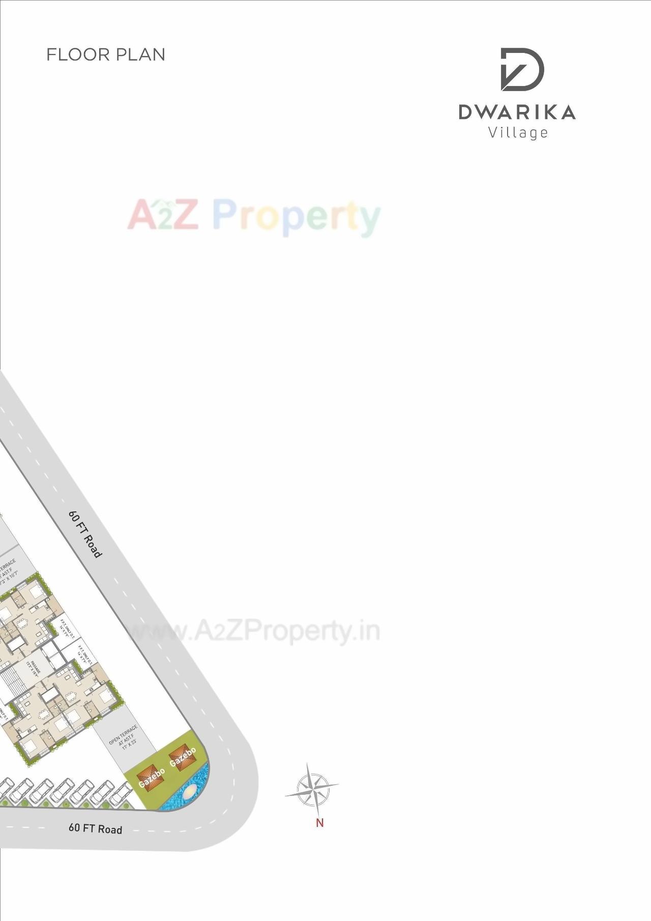 Layout of real estate project Dwarika Village located at Ronki, Rajkot, Gujarat