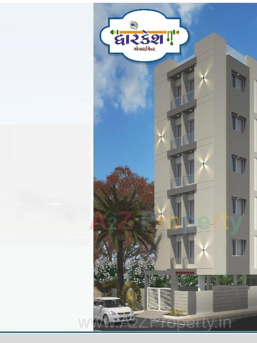 3D Elevation of real estate project Dwarkesh Apartment located at Rajkot, Rajkot, Gujarat