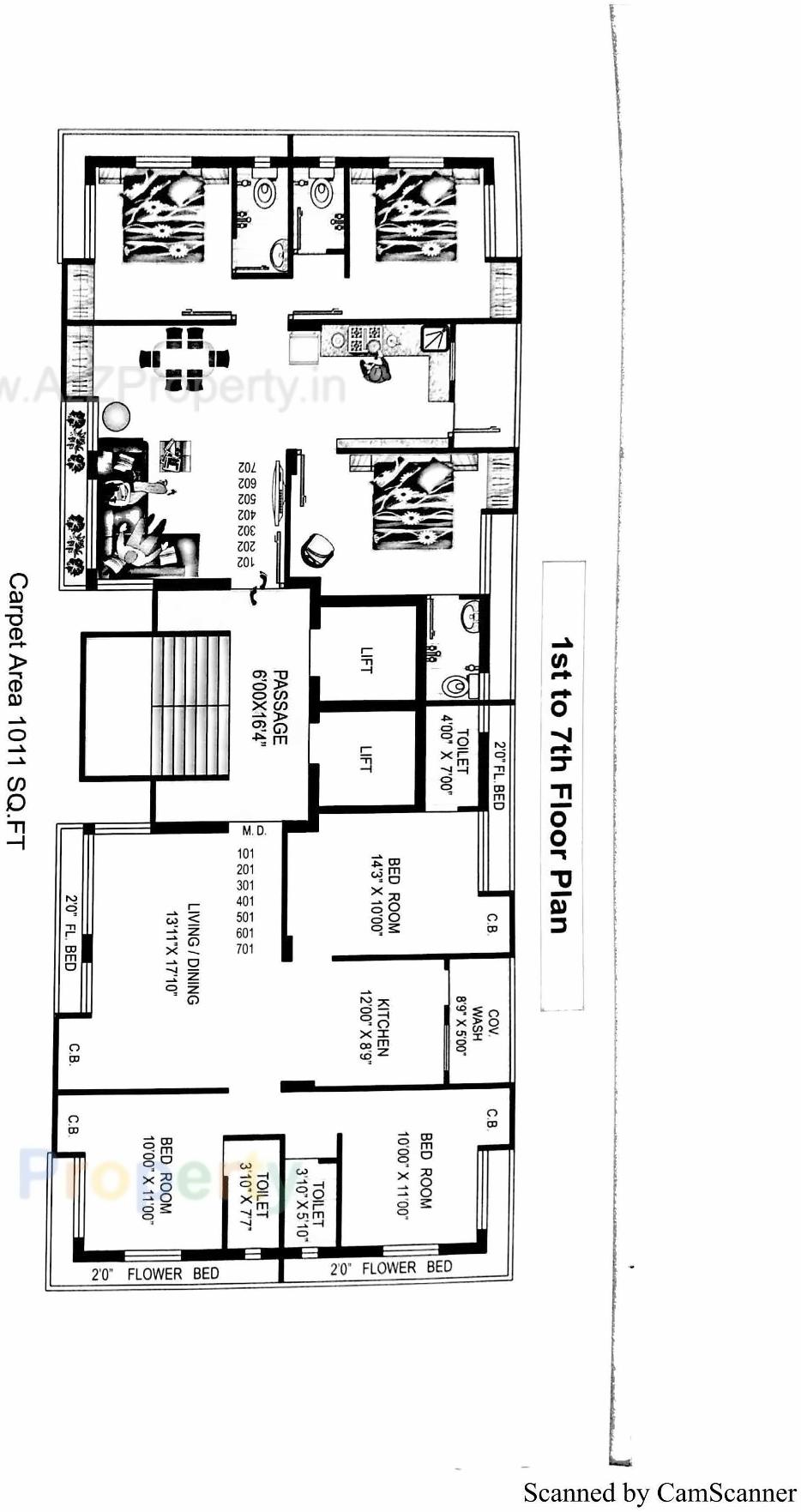Layout of real estate project Ekdant Heights located at Madhapar, Rajkot, Gujarat