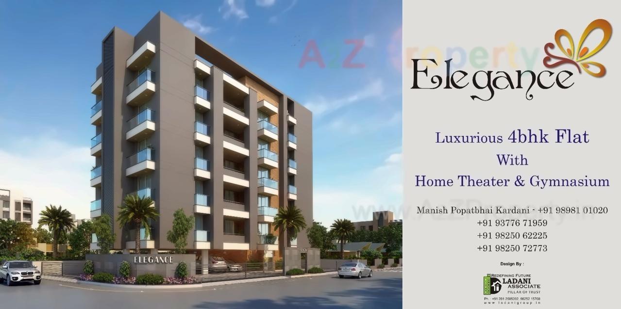 3D Elevation of real estate project Elegance located at Nana-mava, Rajkot, Gujarat
