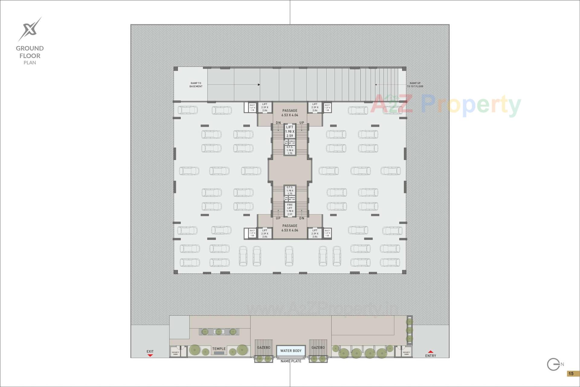 Layout of real estate project Elixir located at Mota-mava, Rajkot, Gujarat