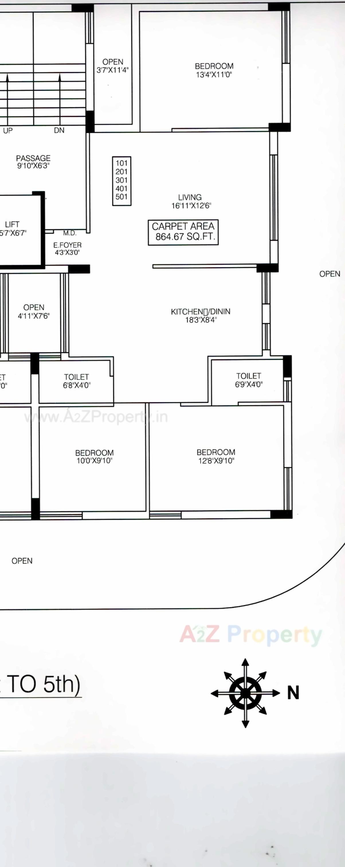 Layout of real estate project Everest Dream located at Mavdi, Rajkot, Gujarat