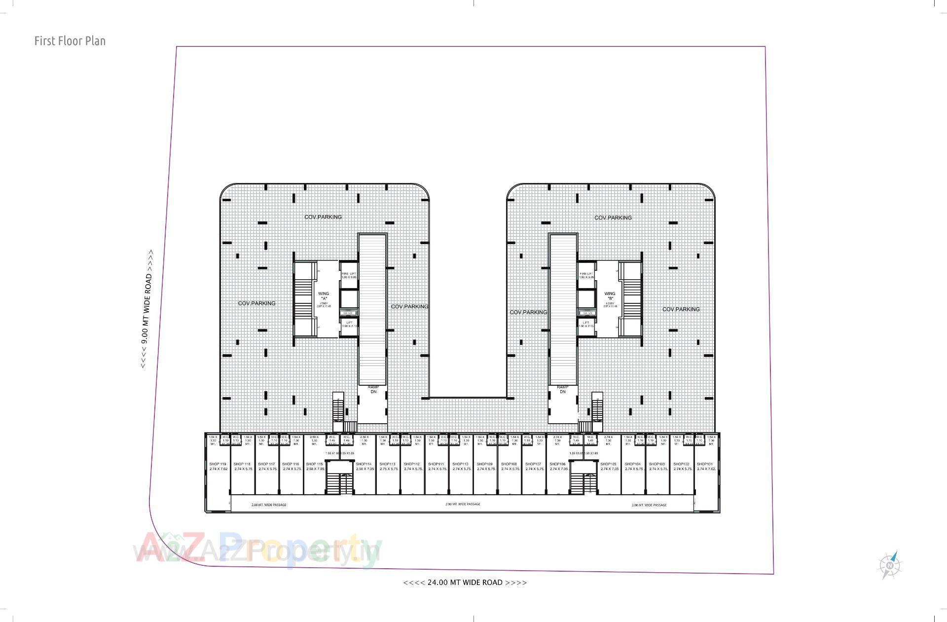 Layout of real estate project Everest Hill located at Mavdi, Rajkot, Gujarat