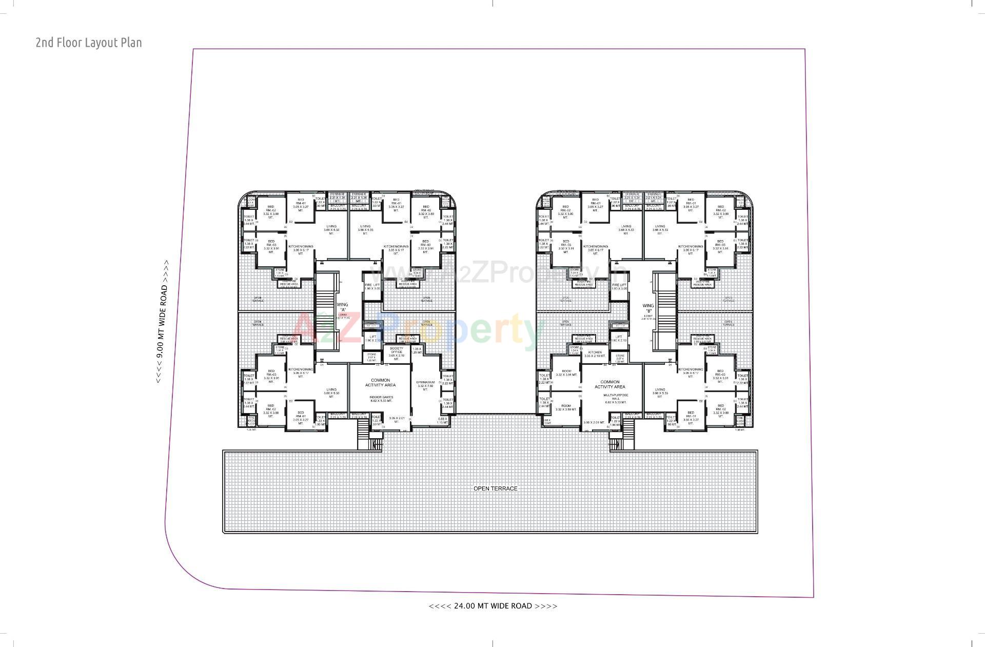 Layout of real estate project Everest Hill located at Mavdi, Rajkot, Gujarat