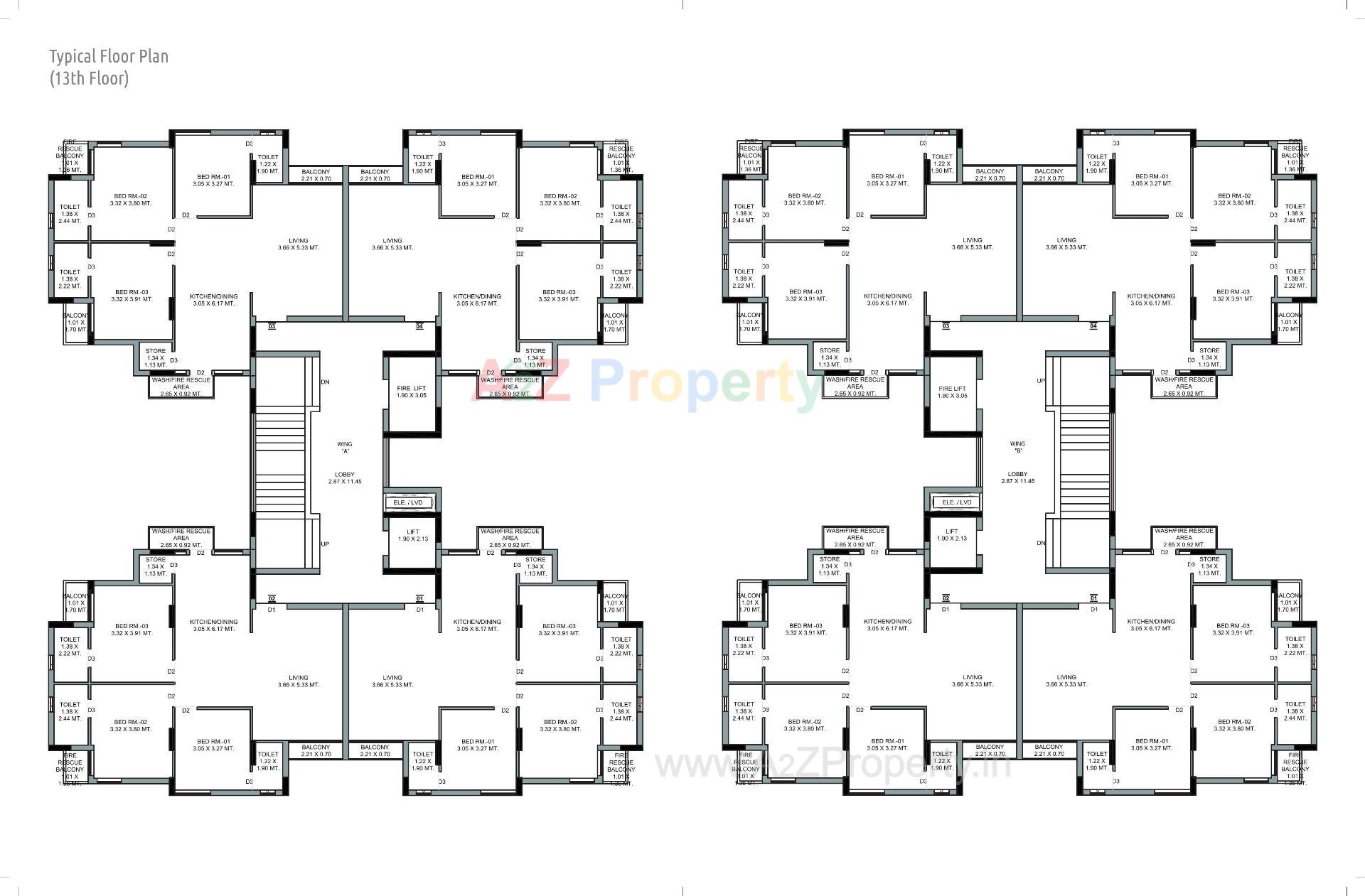 Layout of real estate project Everest Hill located at Mavdi, Rajkot, Gujarat