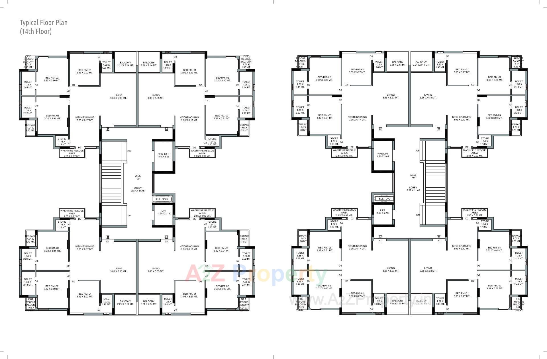 Layout of real estate project Everest Hill located at Mavdi, Rajkot, Gujarat