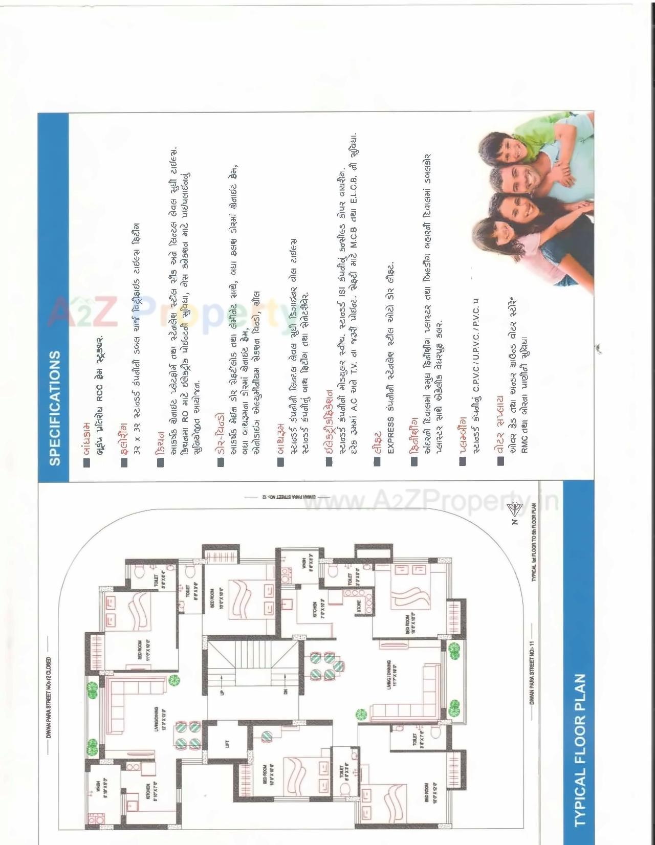 Layout of real estate project Fakhri Avenue located at Rajkot, Rajkot, Gujarat