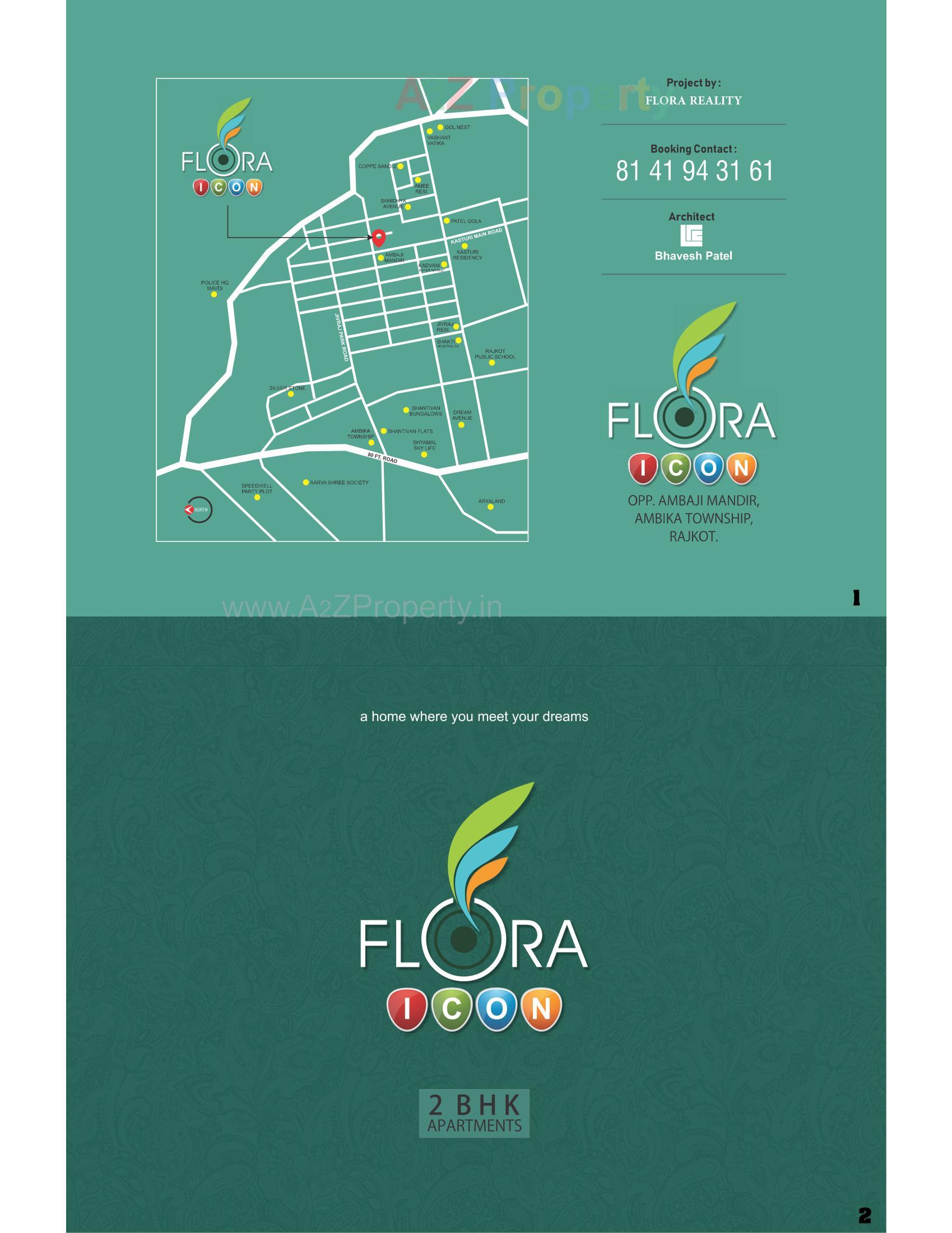  of real estate project Flora Icon located at Mavdi, Rajkot, Gujarat
