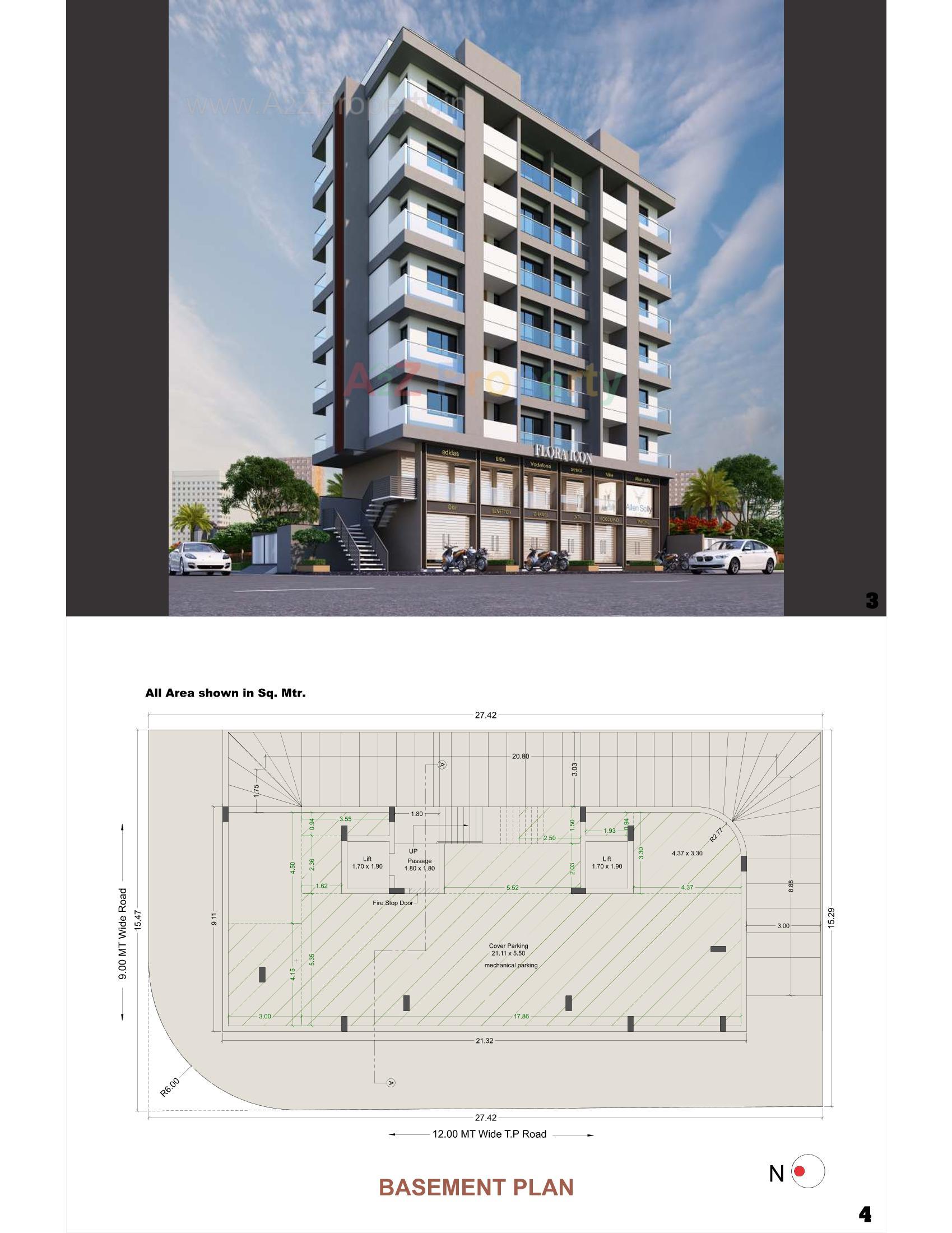  of real estate project Flora Icon located at Mavdi, Rajkot, Gujarat