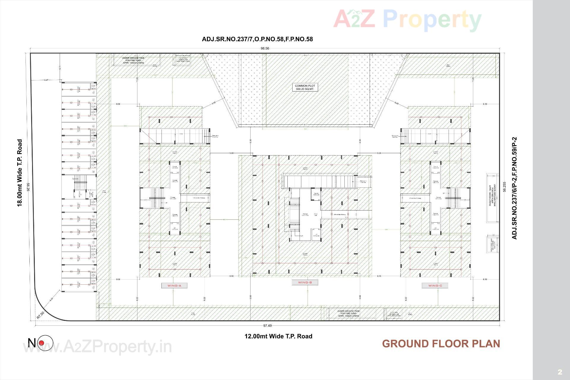 Layout of real estate project Flora Nest located at Mavdi, Rajkot, Gujarat