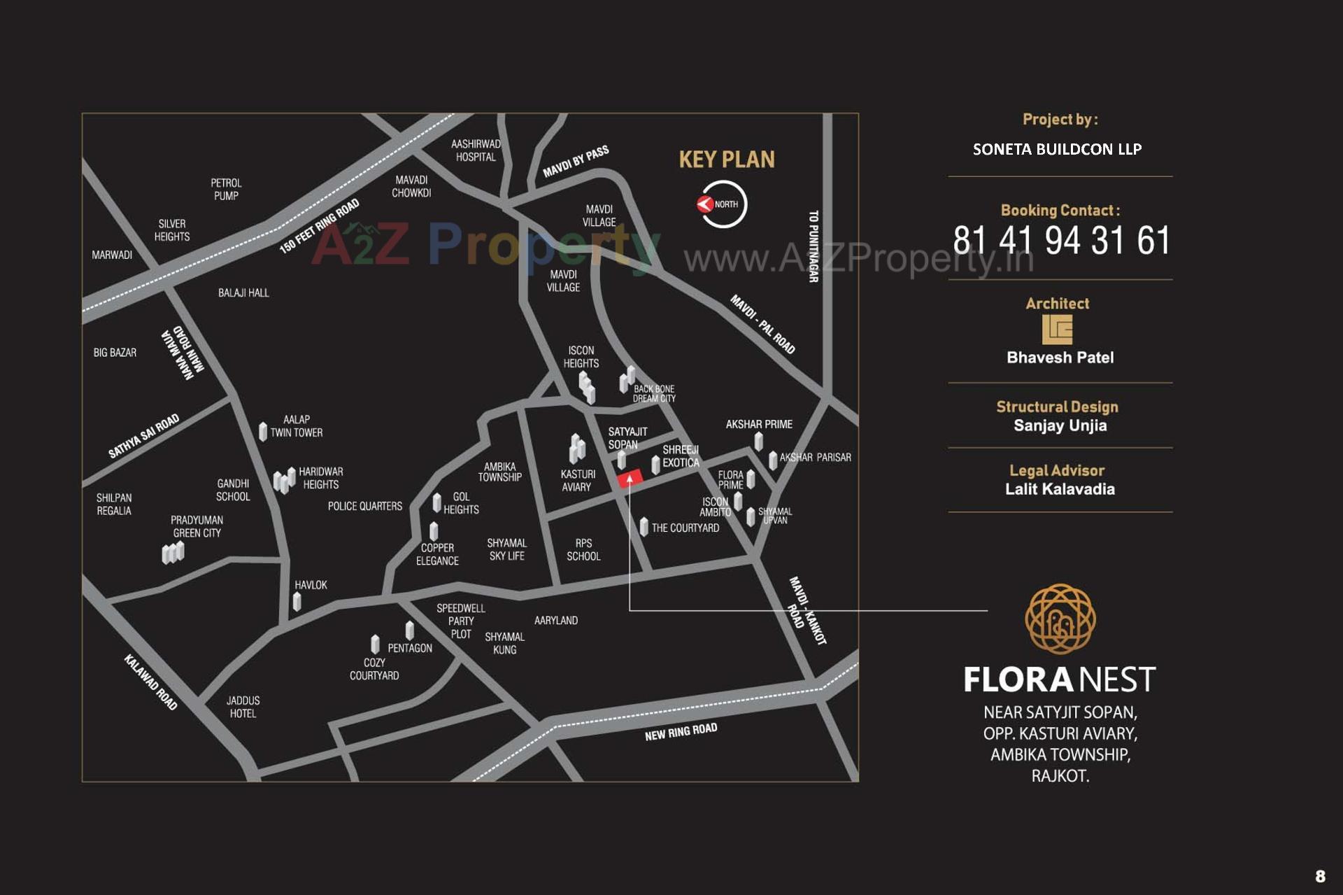  of real estate project Flora Nest located at Mavdi, Rajkot, Gujarat