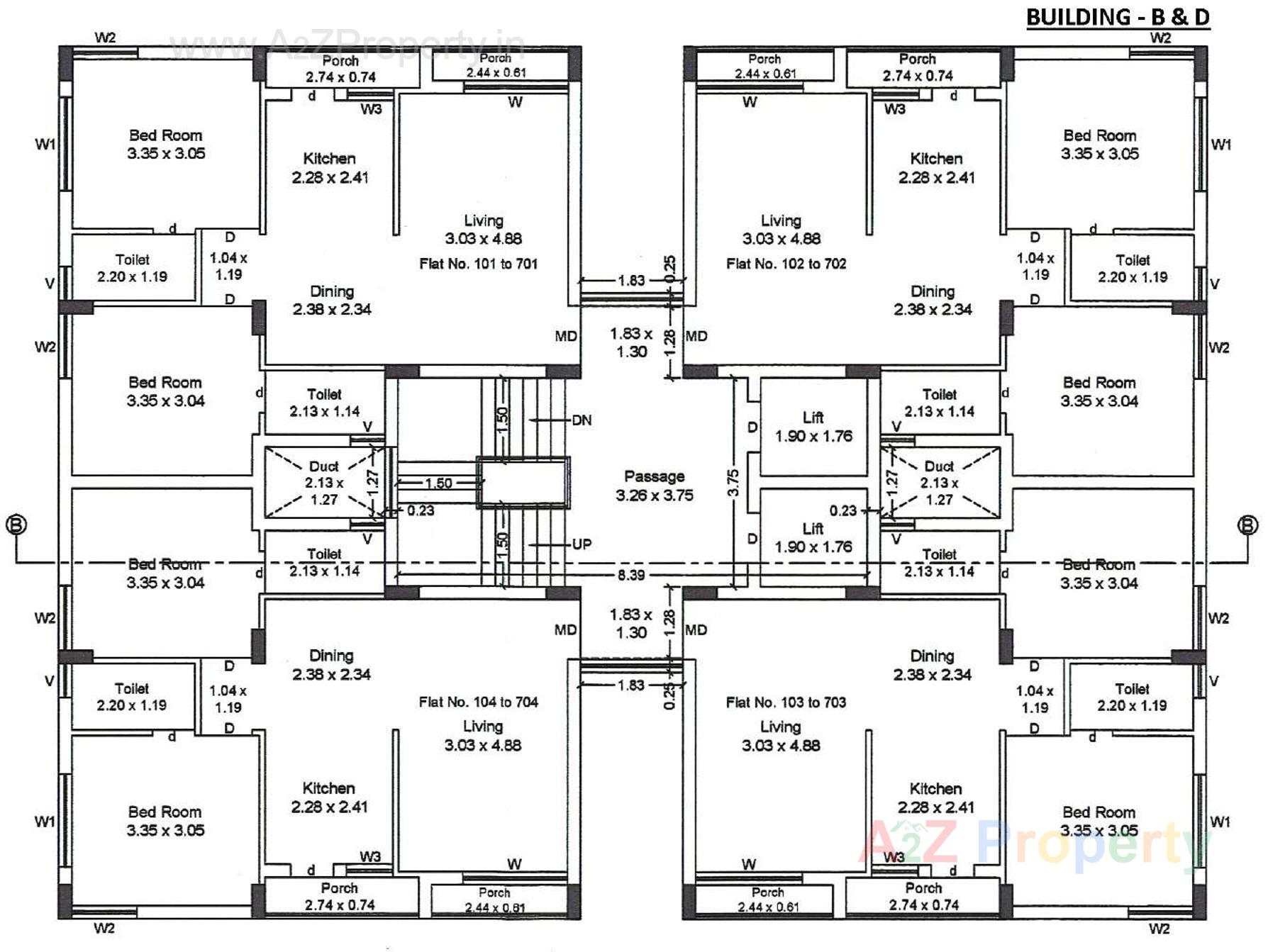 Layout of real estate project Flora Prime located at Mavdi, Rajkot, Gujarat