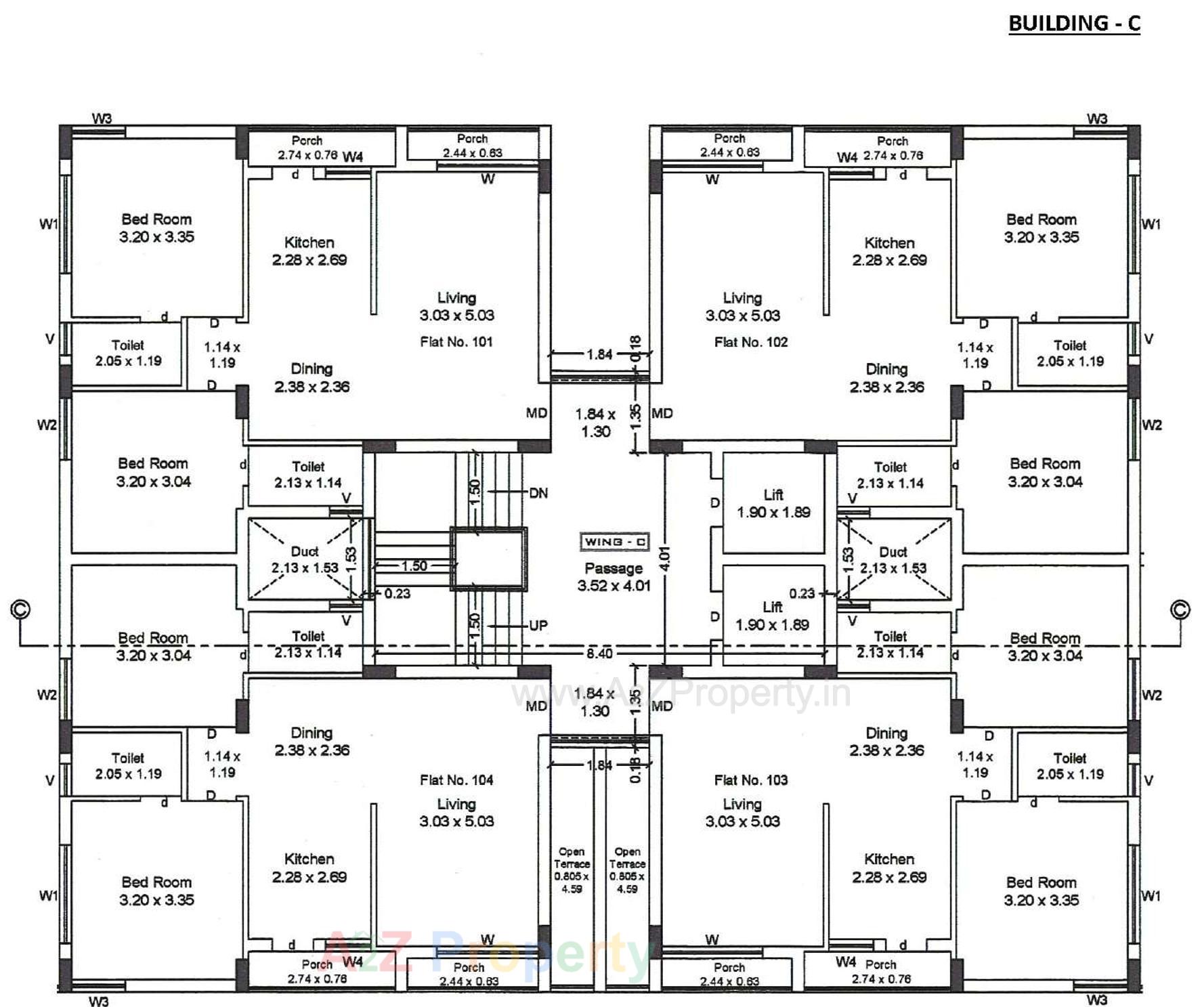 Layout of real estate project Flora Prime located at Mavdi, Rajkot, Gujarat