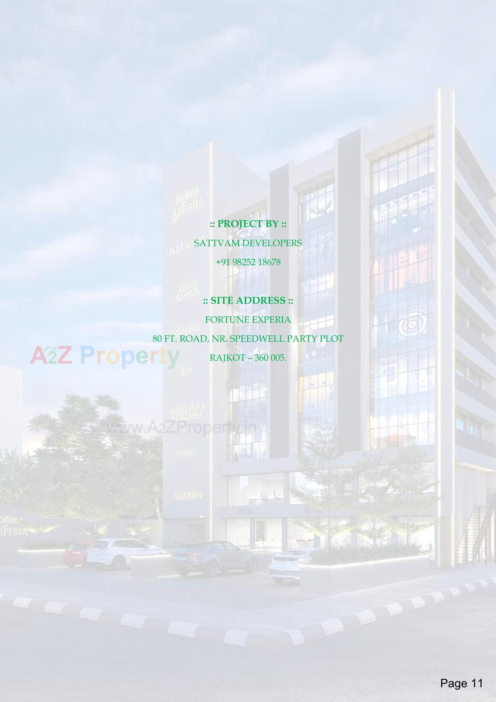 3D Elevation of real estate project Fortune Experia located at Mavdi, Rajkot, Gujarat