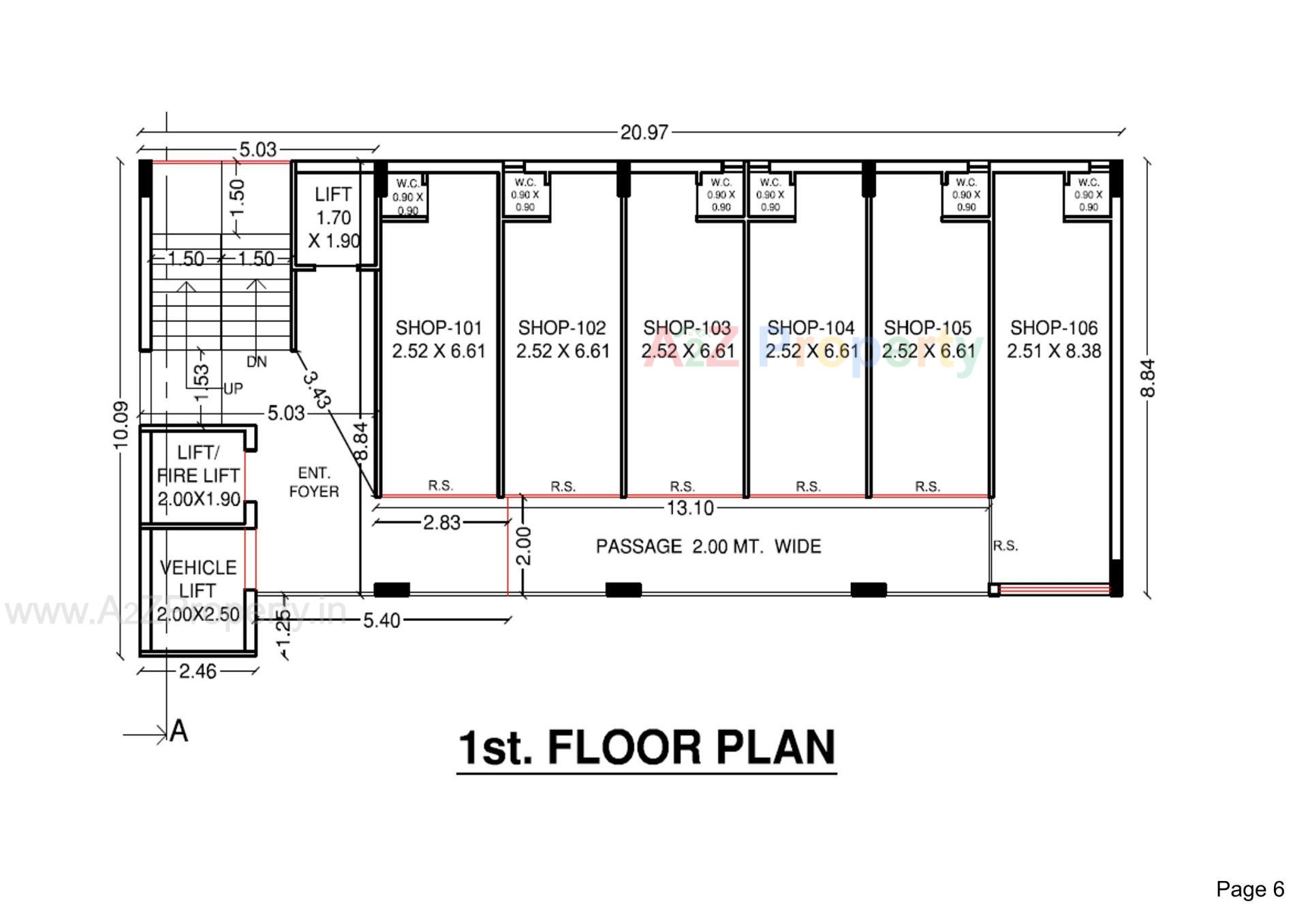 Layout of real estate project Fortune Experia located at Mavdi, Rajkot, Gujarat
