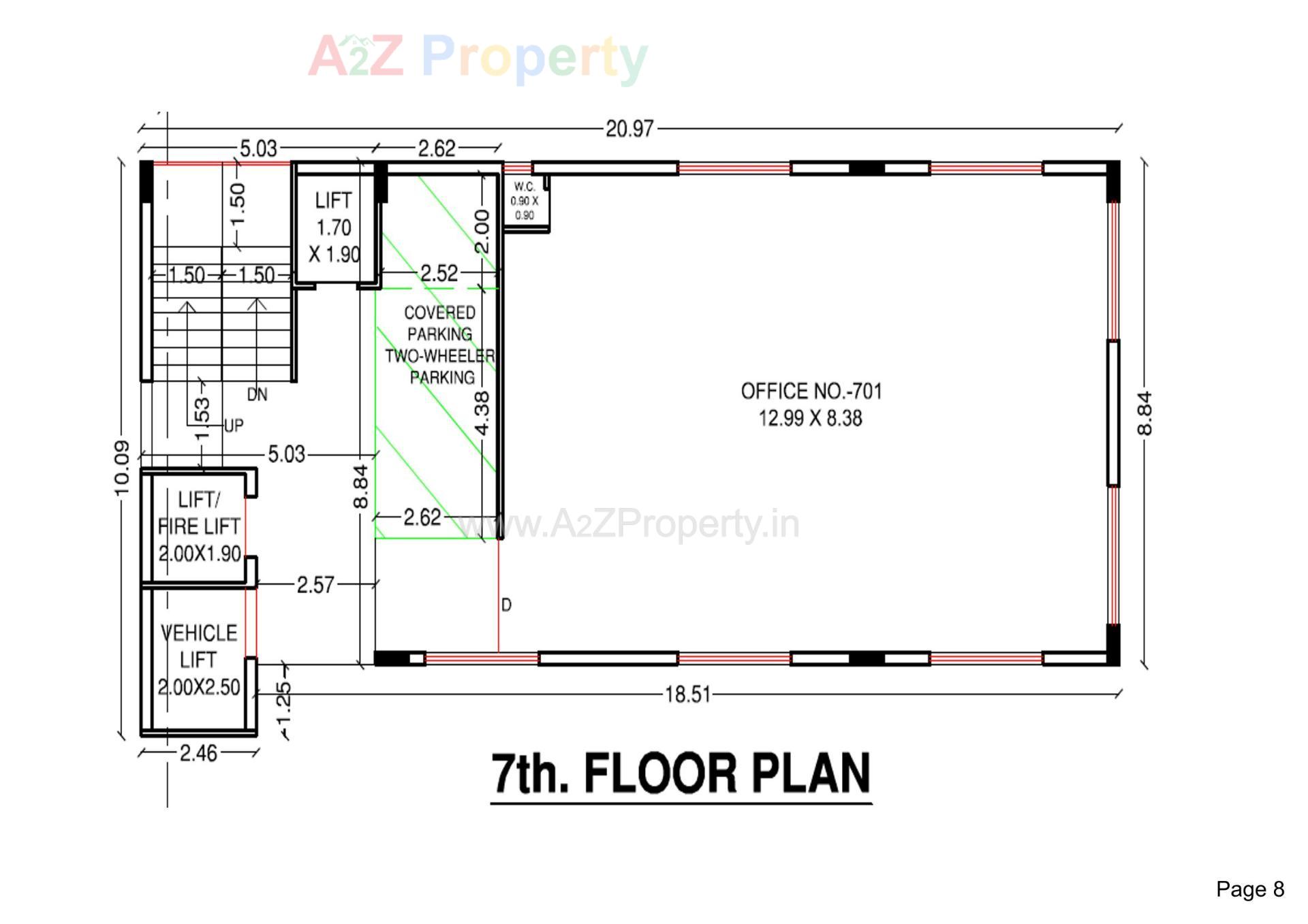Layout of real estate project Fortune Experia located at Mavdi, Rajkot, Gujarat