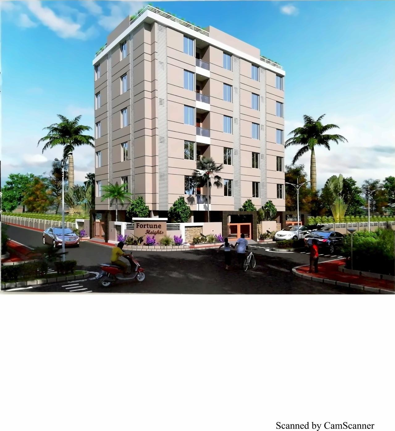 3D Elevation of real estate project Fortune Heights located at Rajkot, Rajkot, Gujarat